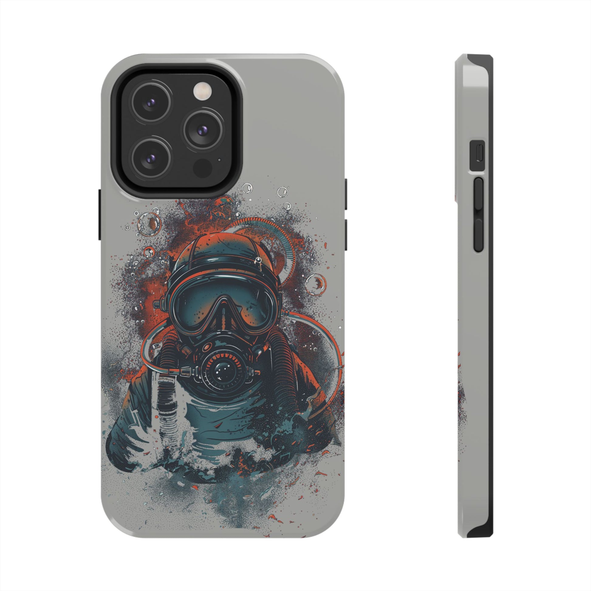 Light Custom iPhone Case, Personalized Phone Case, SCUBA Phone Case, SCUBA Diver Case, Custom Diver Phone Case, Gift for SCUBA Diver
