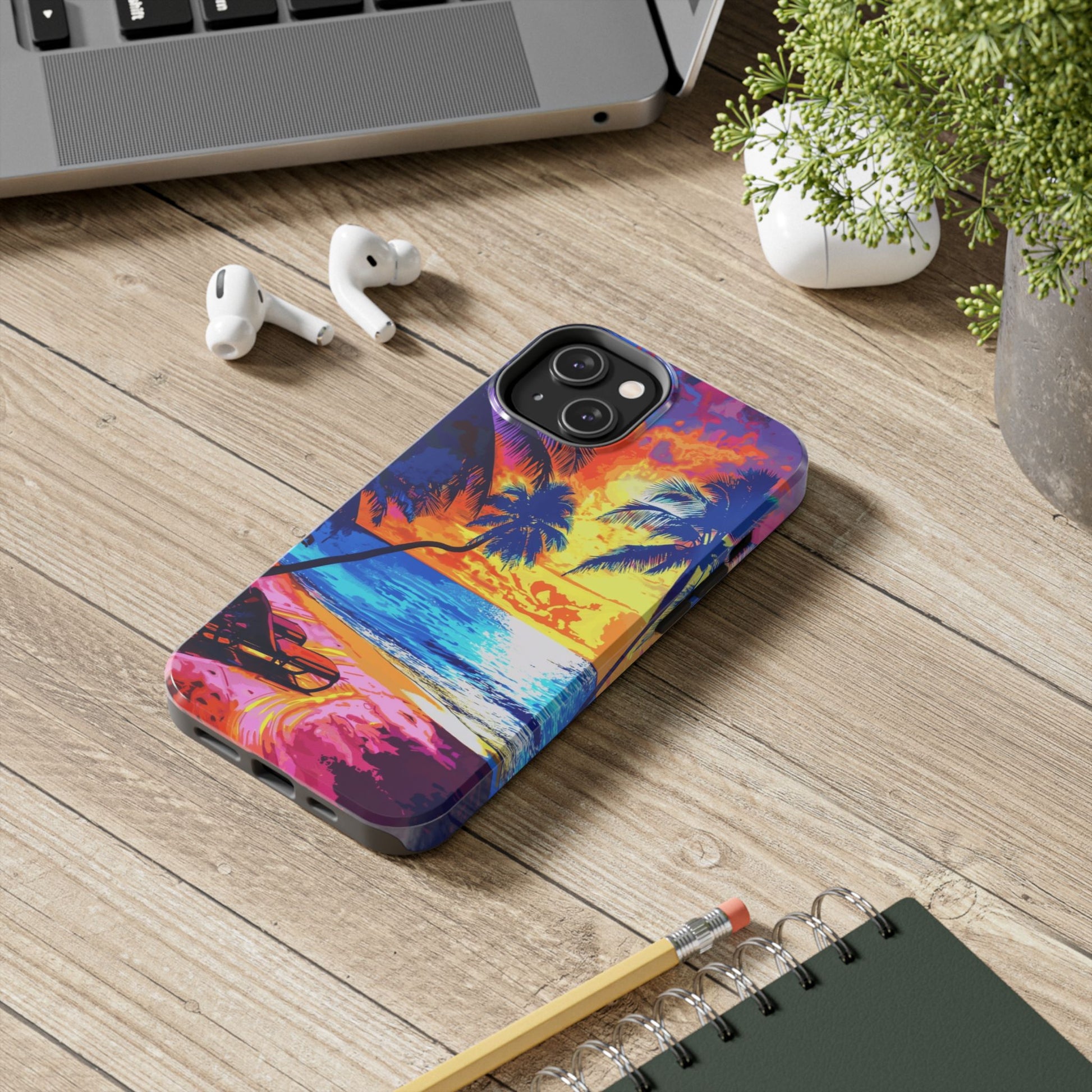 Sunset Bliss: Lisa Frank Style Phone Case