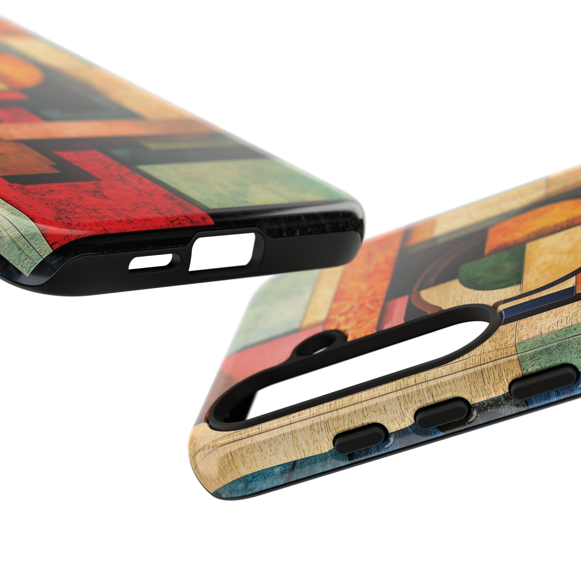 Tan Prairie Style Frank Lloyd Wright Usonian Phone Case Geometric Stained Glass Art Deco Marble Gold 13 14 15 16 iPhone Pro Max Galaxy Pixel
