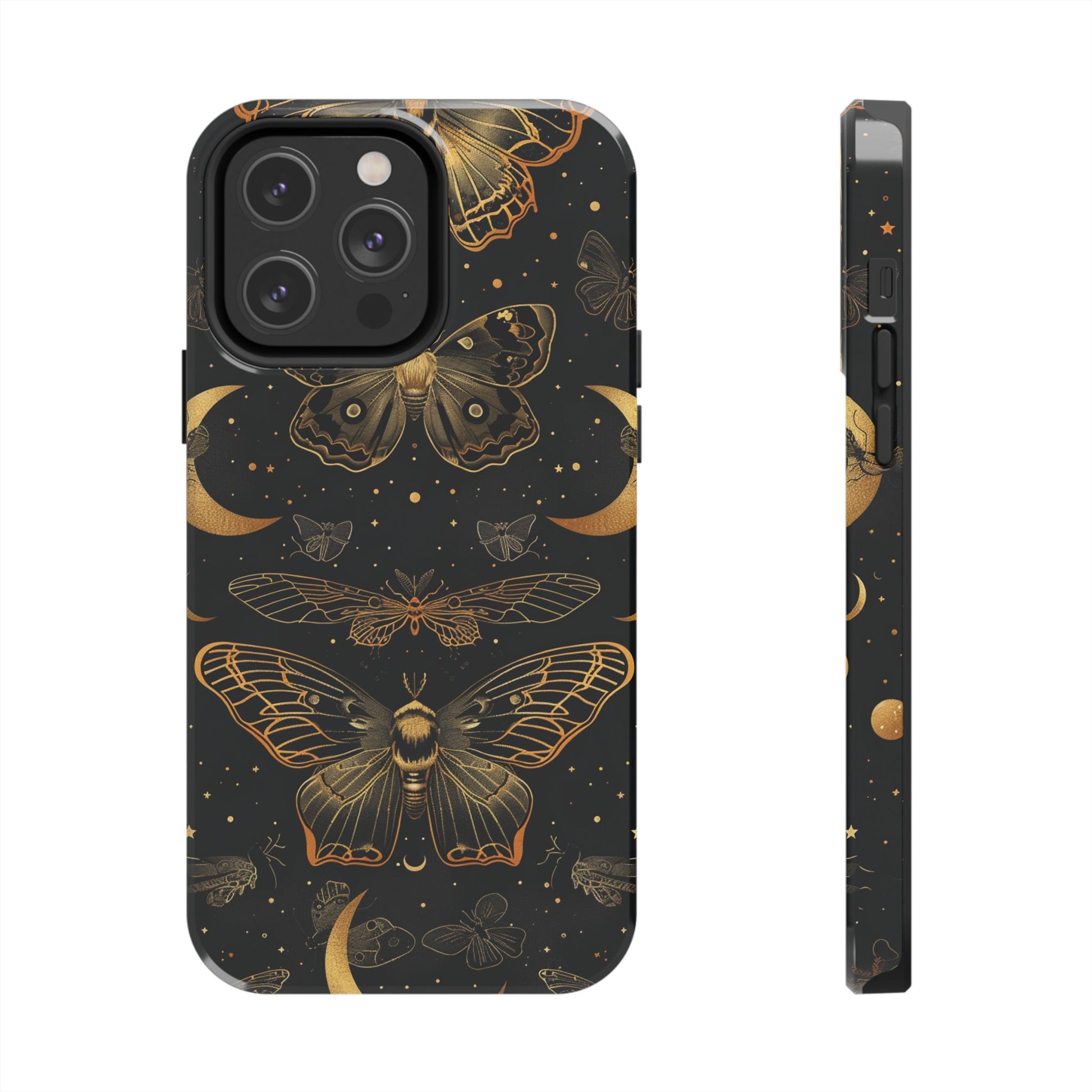 D Dark Academia Mystical Phone Case, Mystical Moth Phone Case, Vintage Magic Witchcraft iPhone Cover, Esoteric Nature Art, iPhone 15 Pro Max
