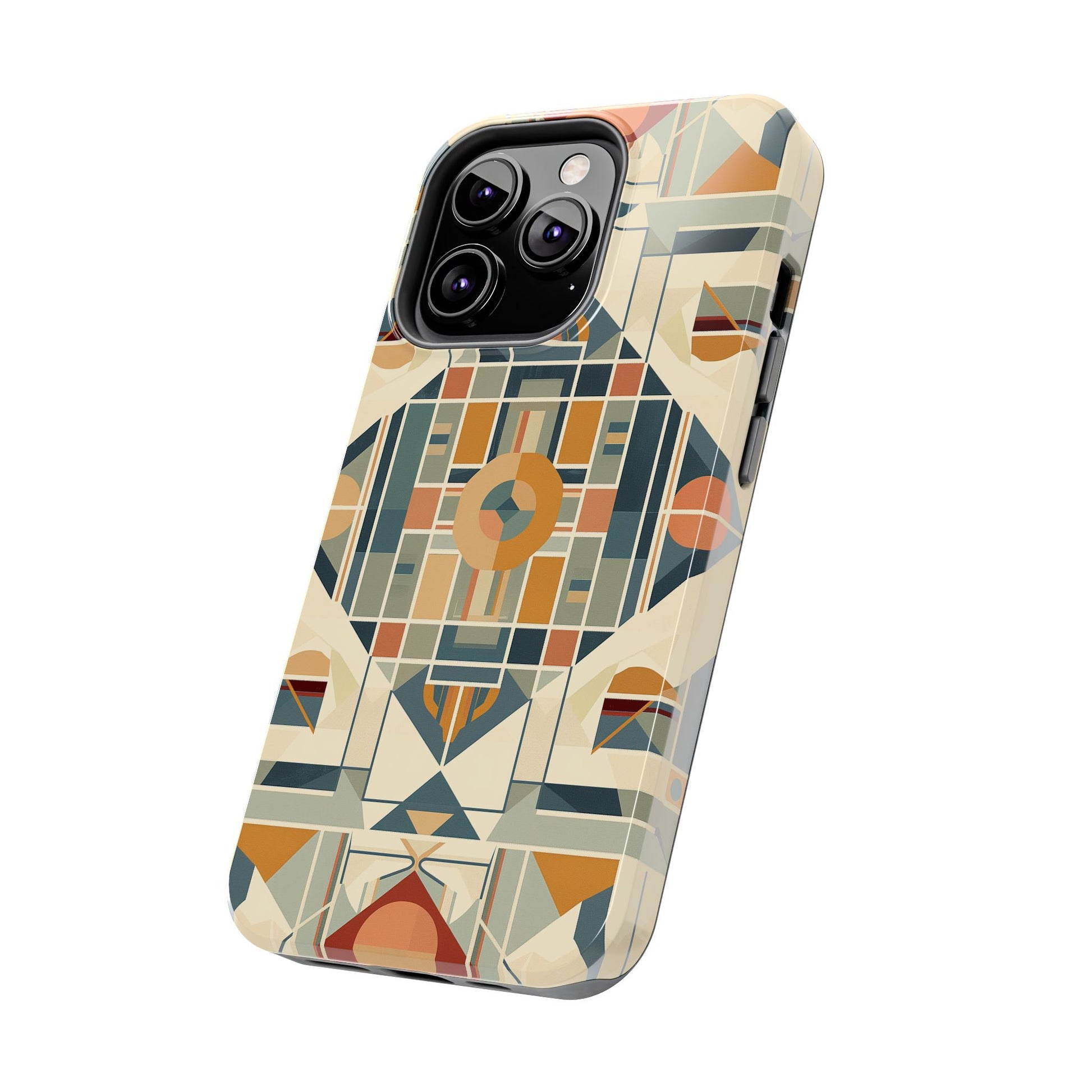 Diamond Frank Lloyd Wright Inspired Phone Case - Geometric Elegance for iPhone Models