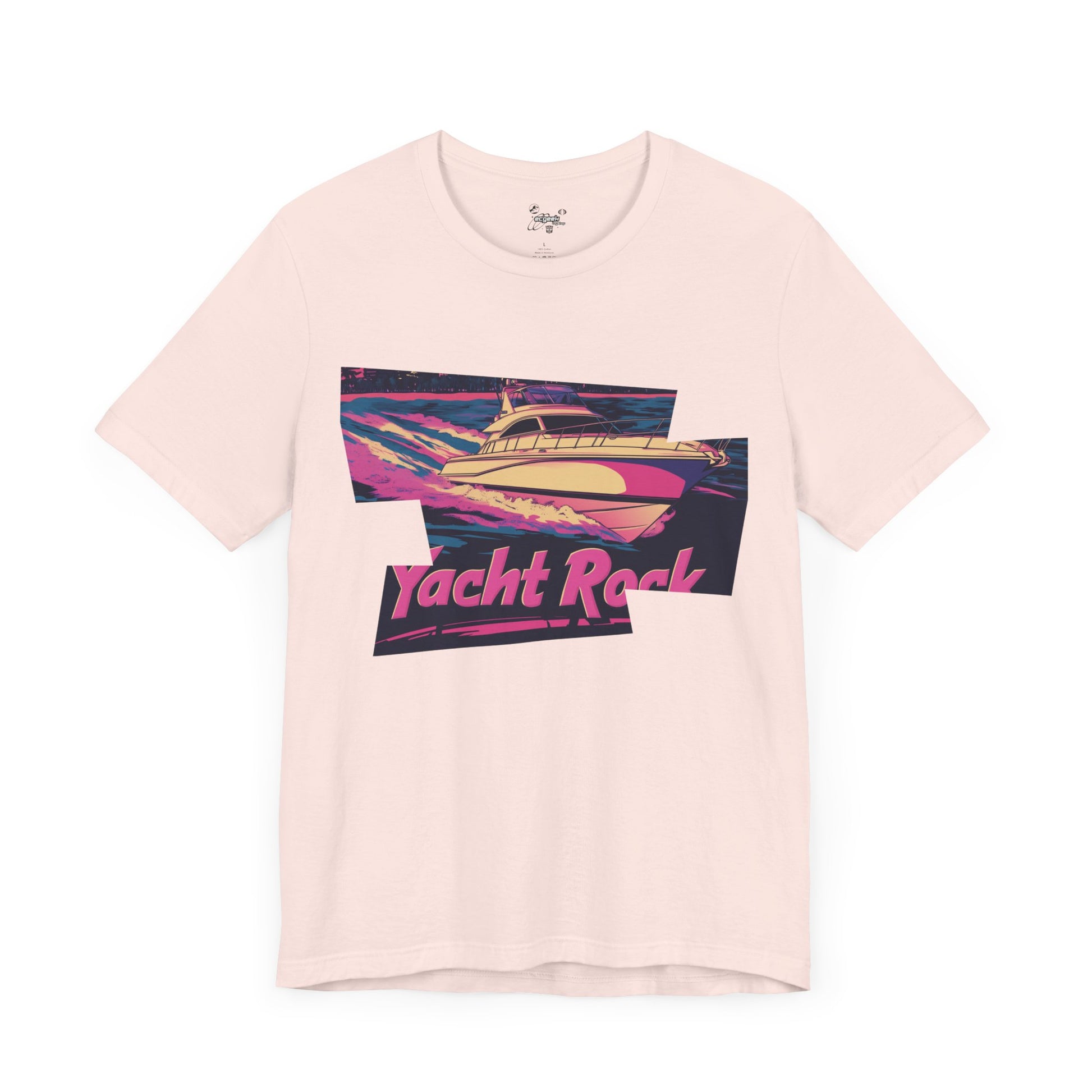 Yacht Rock T-Shirt Tshirt Nautical Graphic Tee 80s Miami Vice Boating Shirt Yacht Lover Gift Nostalgic South Beach Retro Motif Style Funny