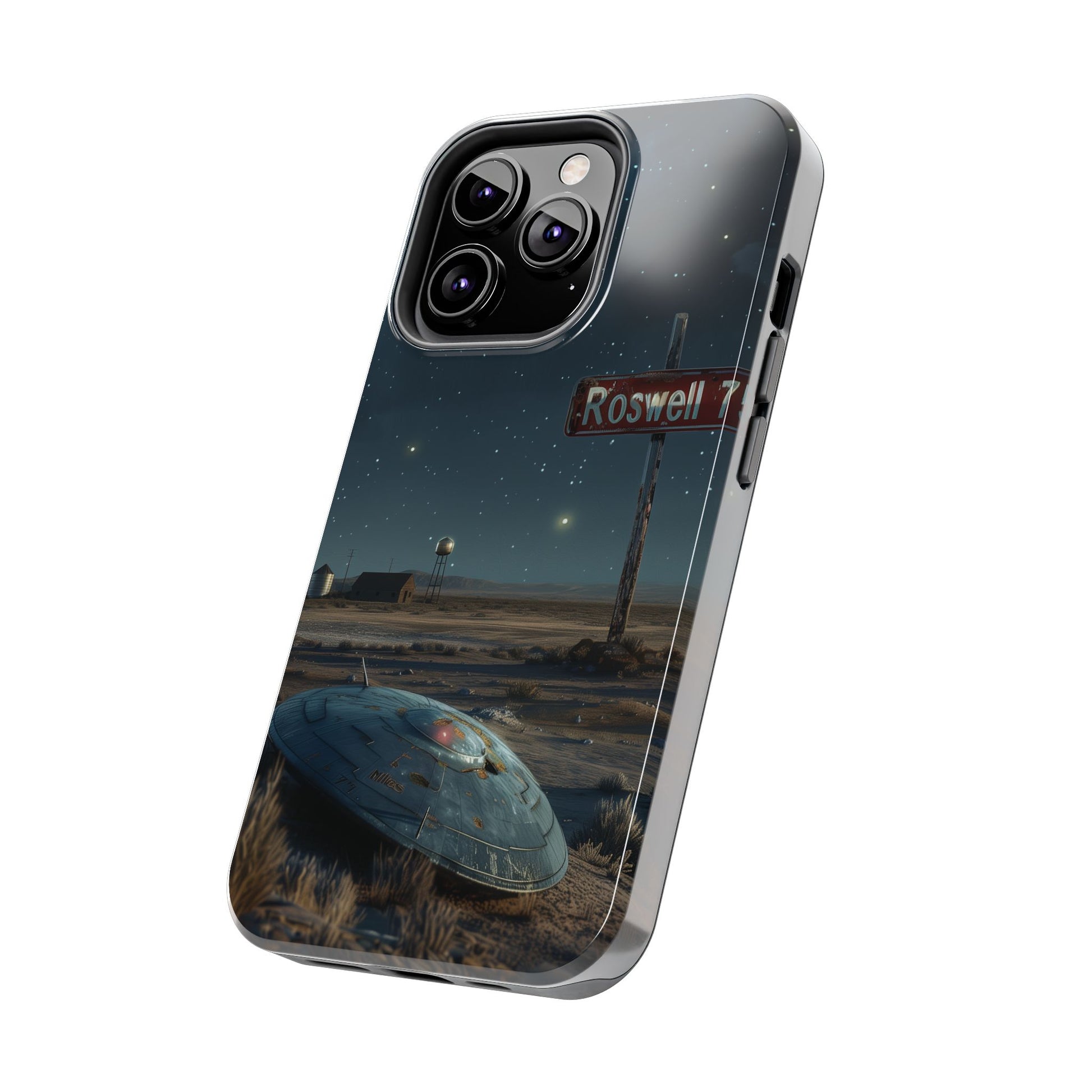 UFO Crash Roswell Phone Case Roswell Incident Alien Invasion Extraterrestrial Area 51 Alien Autopsy Cryptozoology 13 14 15 iPhone Pro Max