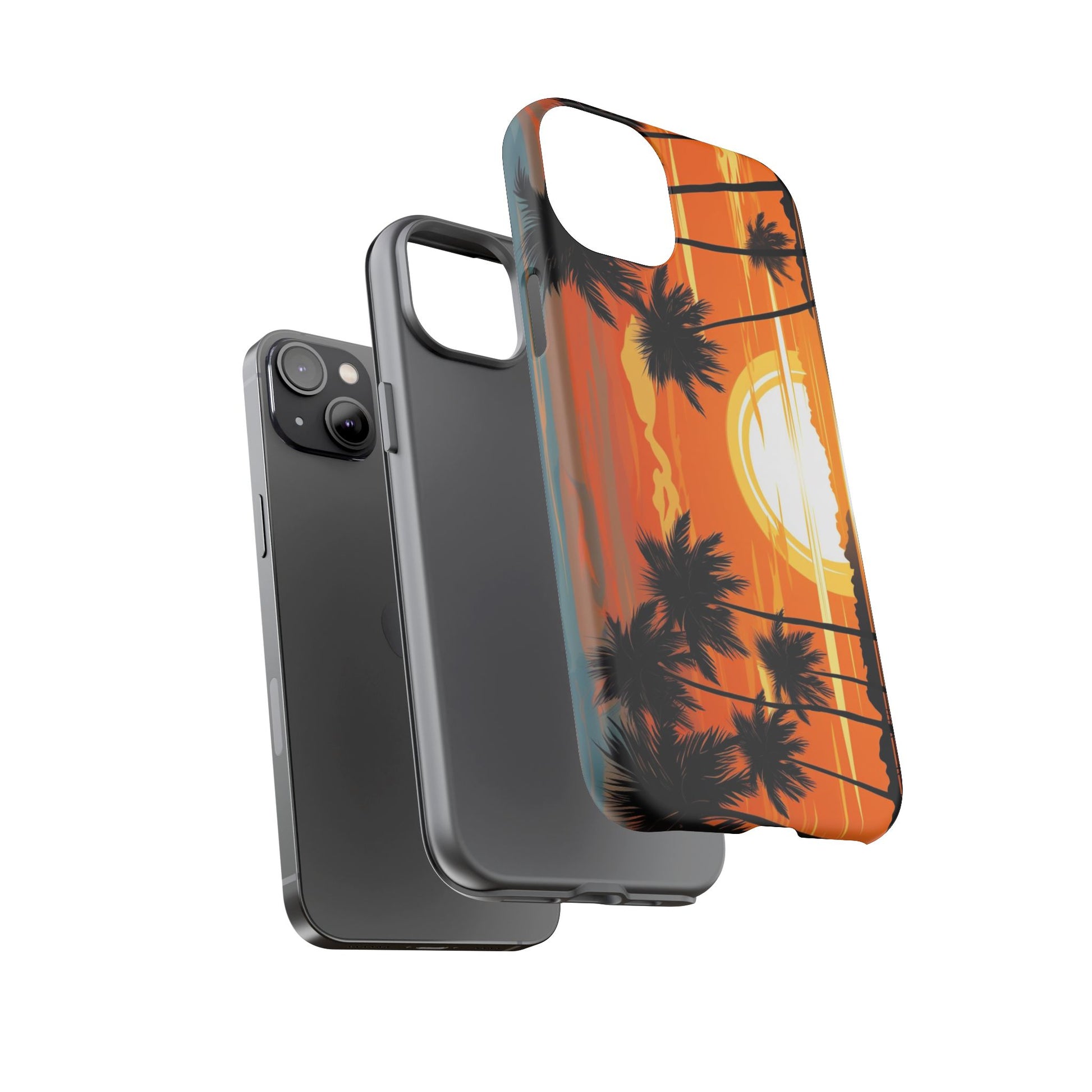 Sunset Palm Trees Tough Phone Cases for iPhone and Android