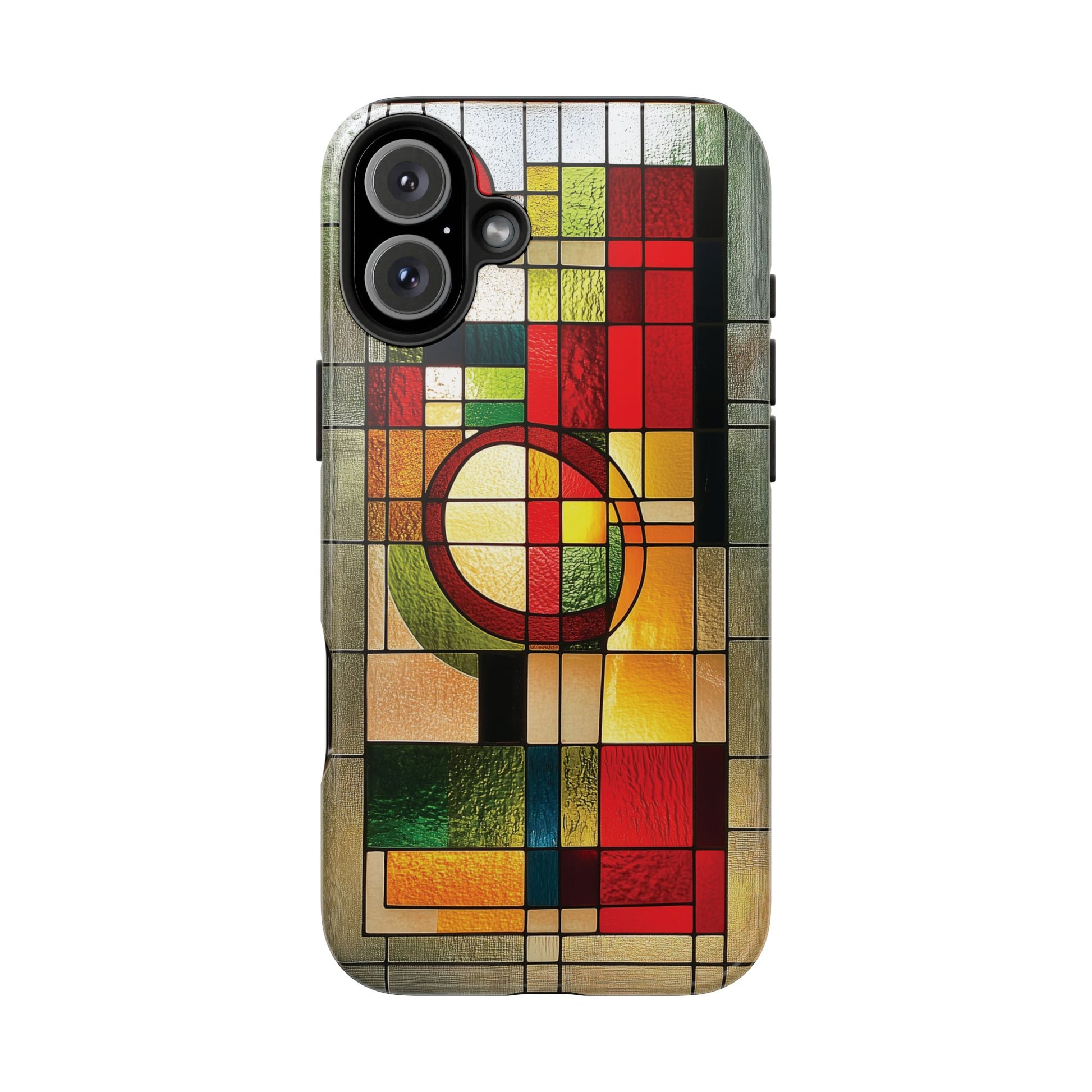 Realistic Stained Glass Phone Case Artistic iPhone Case Architectural Design, Art Deco iphone Case, iPhone 15 Pro Max Samsung Galaxy S23
