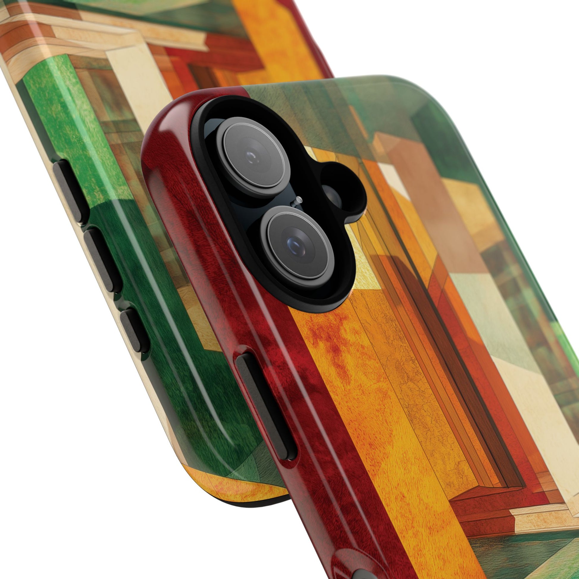 Art Deco Frank Lloyd Wright Inspired Usonian Phone Case Geometric Stained Glass Art Deco Marble Gold 13 14 15 16 iPhone Pro Max Galaxy Pixel