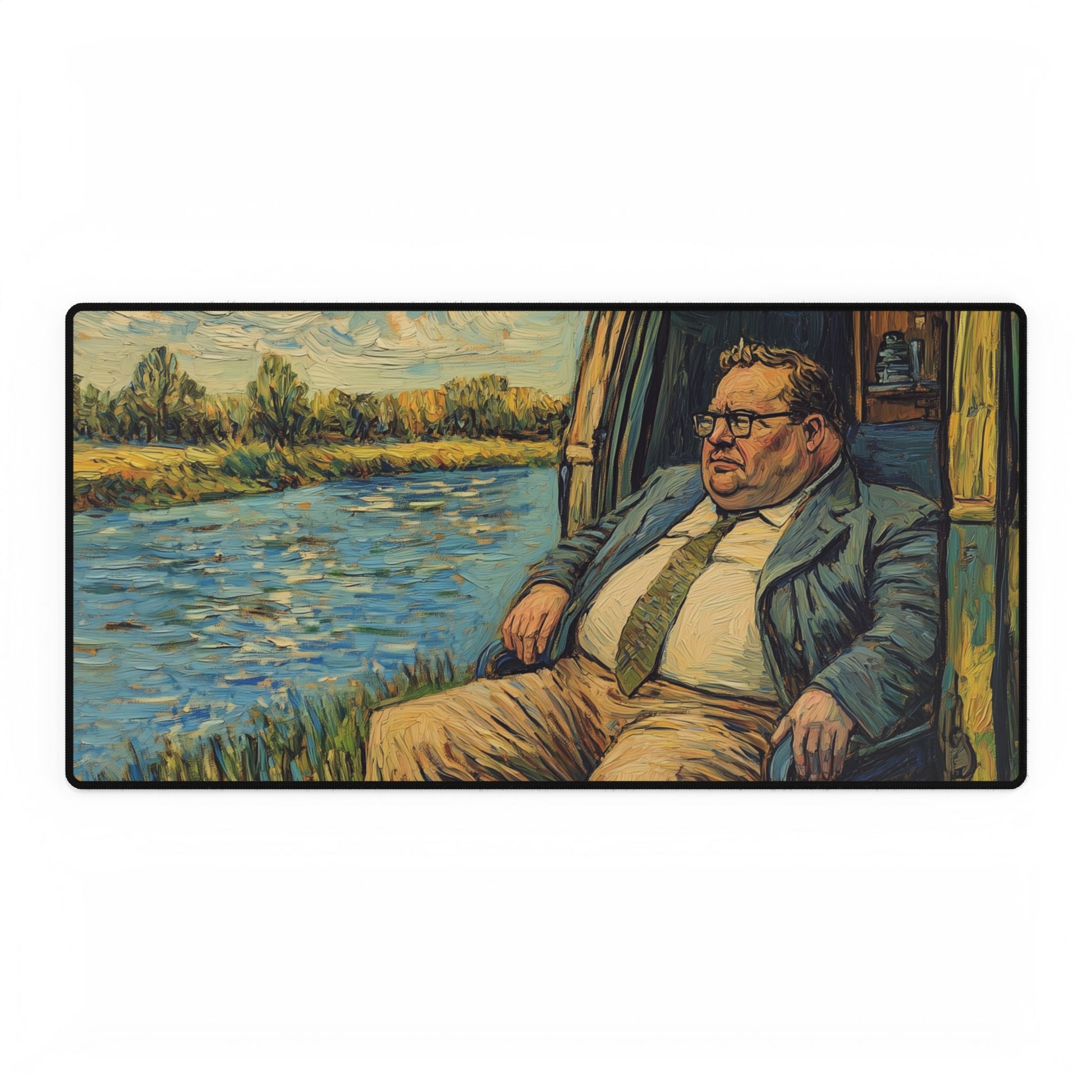 Desk Mat Computer Van Gogh Down by the River Home Office Decor