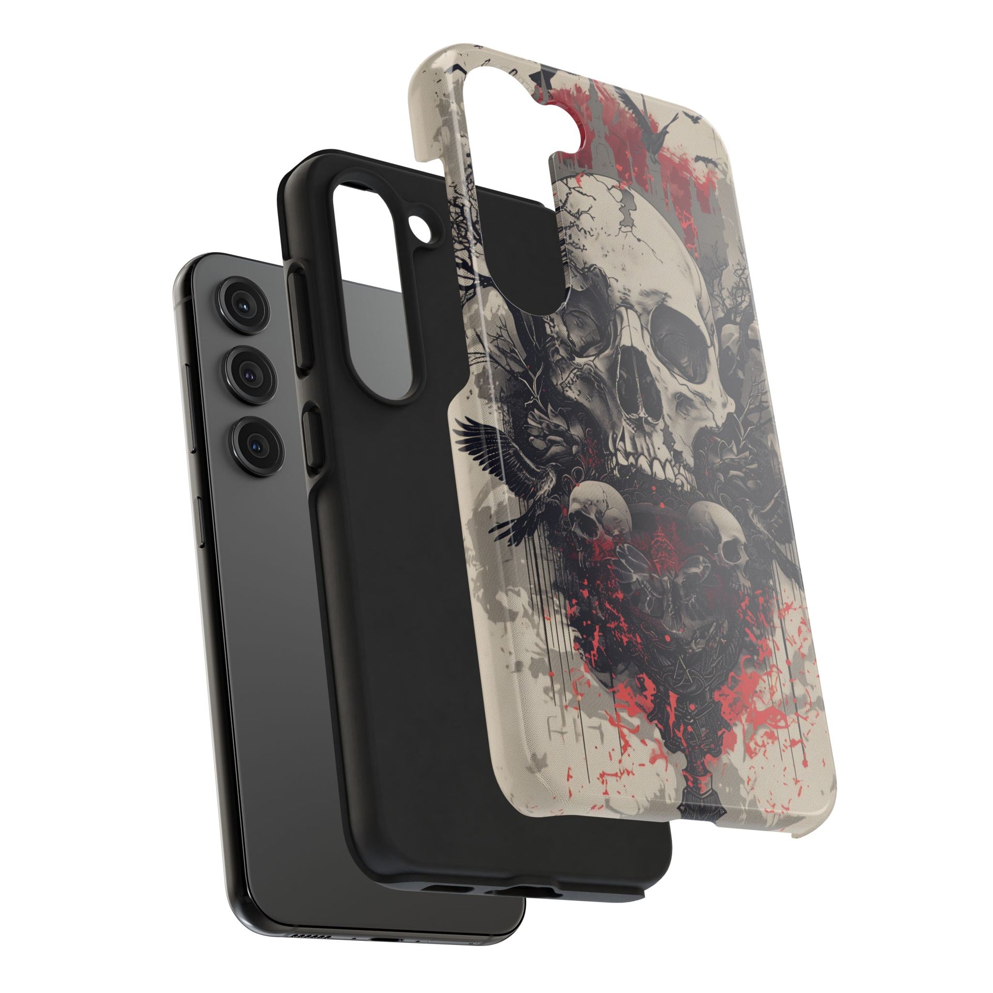 Gothic Art Phone Case Skulls and Crows, Moth Phone Case, Moon and Tarot Phone Case, Halloween Spooky Season, Dark Academia iPhone 15 Pro Max