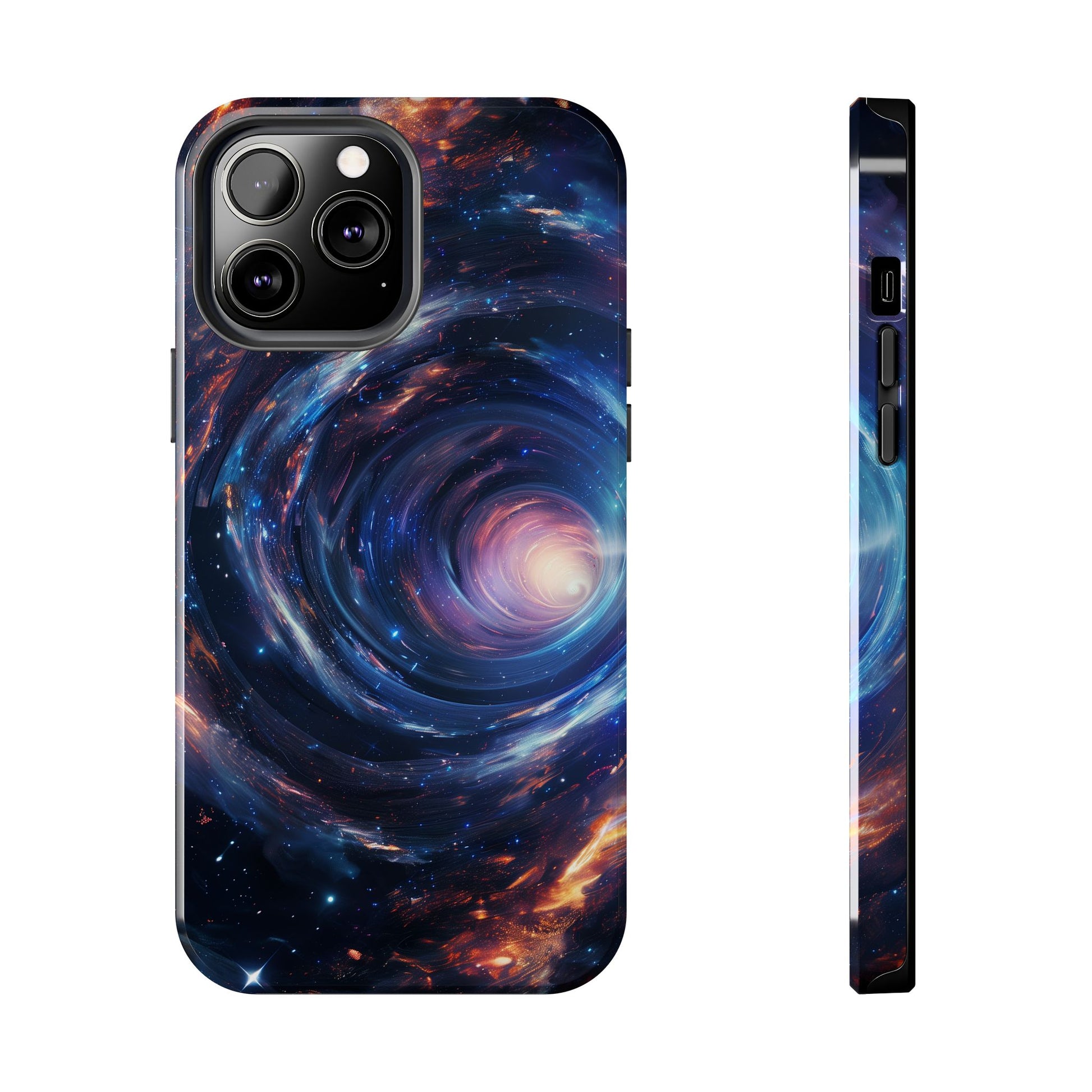 Dr Who inspired Phone Case - Space Wormholes Phone Case - Cosmic Galaxy Cover with Futuristic Wormhole Design - Sci-Fi Protective Case