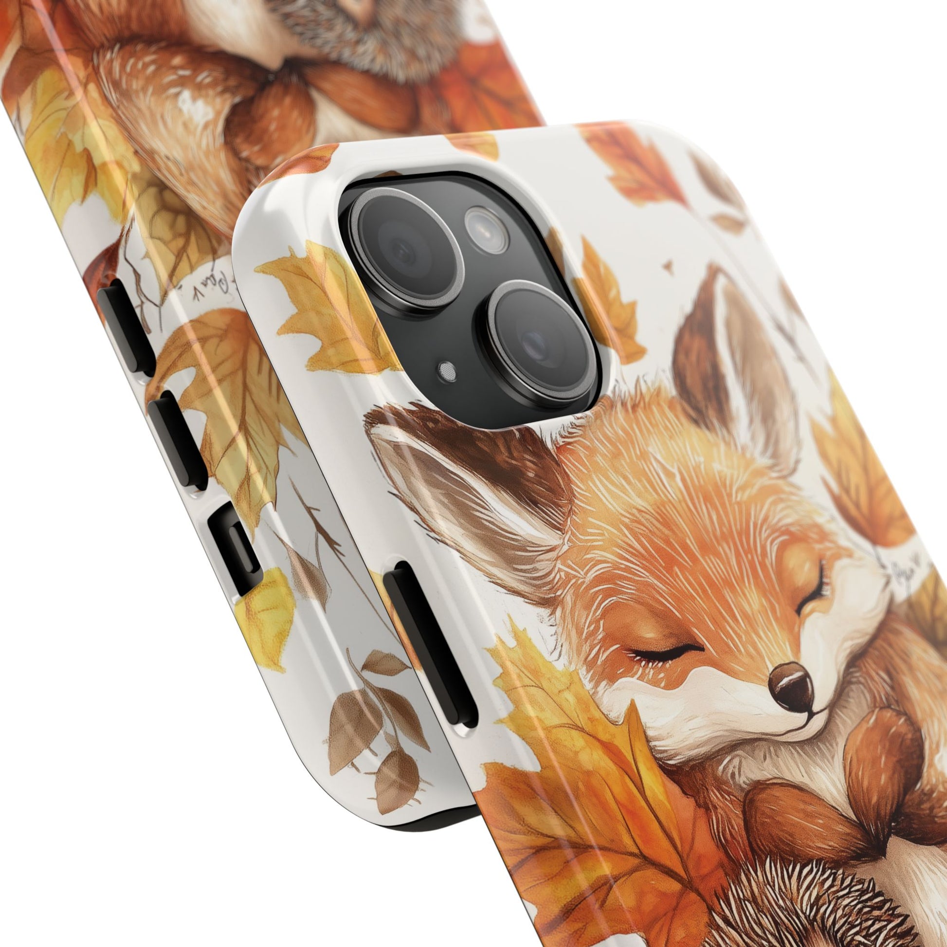 Fall Phone Case Cute Animals Autumn Tough Case for IPhone, Samsung,  Fall Leaves Case, Autumn Vibes Stylish Case Woodland Creatures