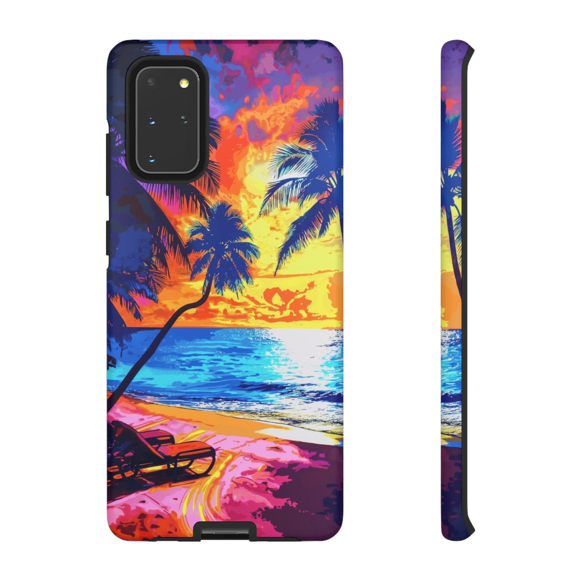 Sunset Bliss: Lisa Frank Style Android Phone Case