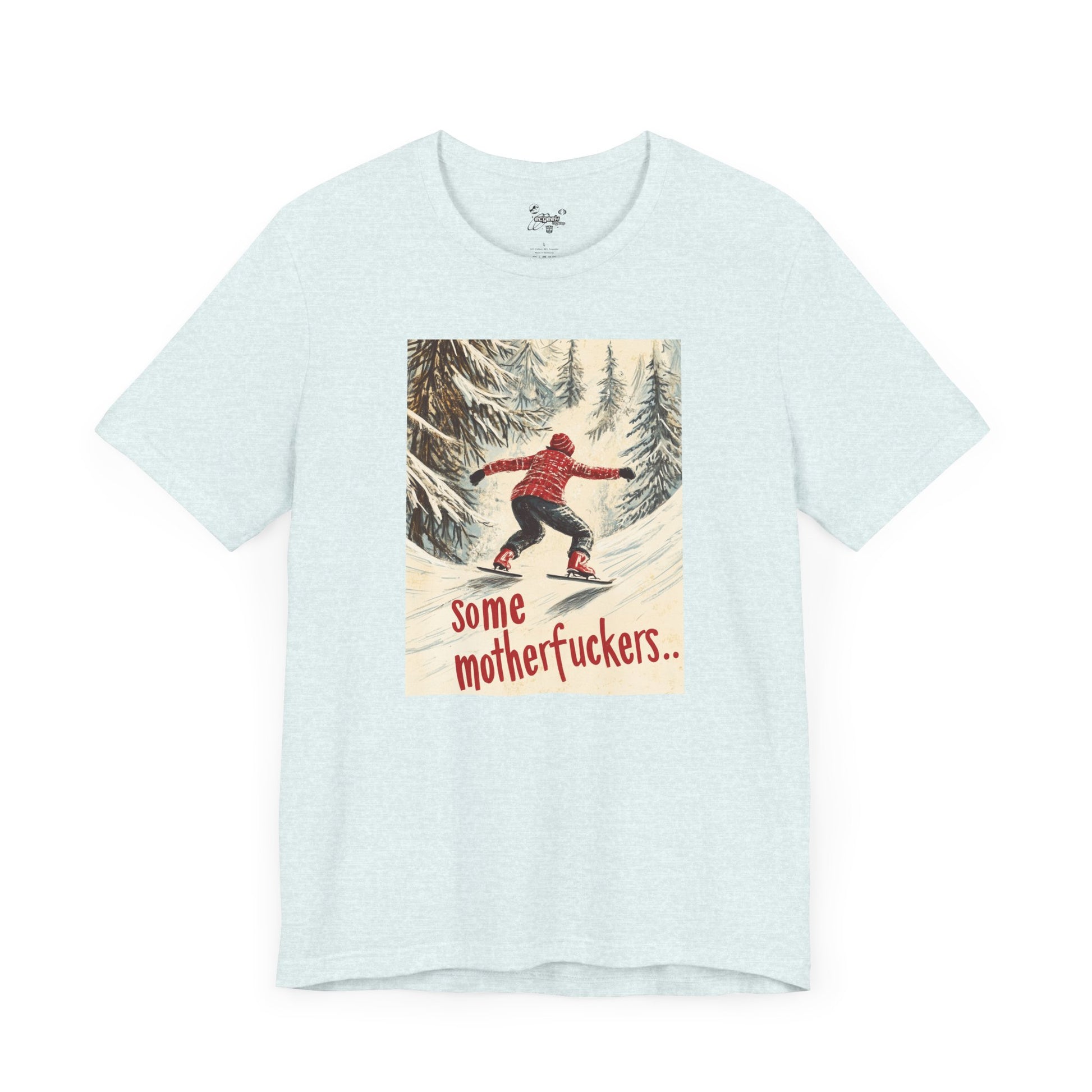 Ice Skating Uphill Geek Positivity Tshirt Nerdy Shirt Tee, Inspirational Quotes Gift for Geeks Movie Tshirt, Positivity Tshirt