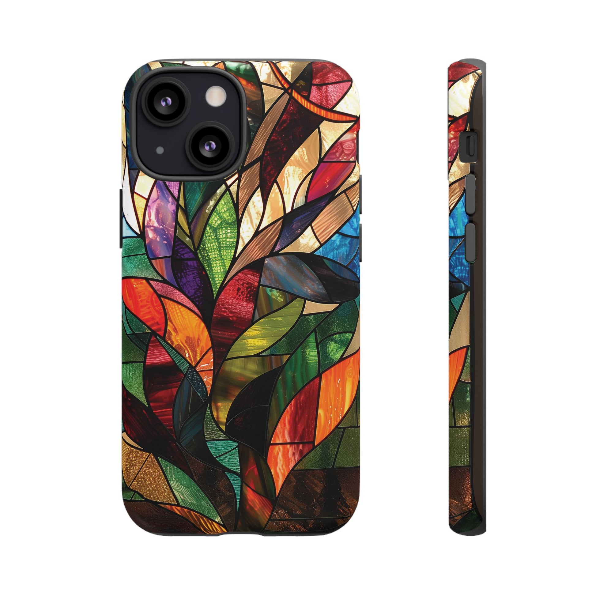 Frank Lloyd Wright Inspired Stained Glass Phone Case Mid Mod Geometric Artistic Architectural Design Art Deco iphone 13 14 15 16 Pro Max