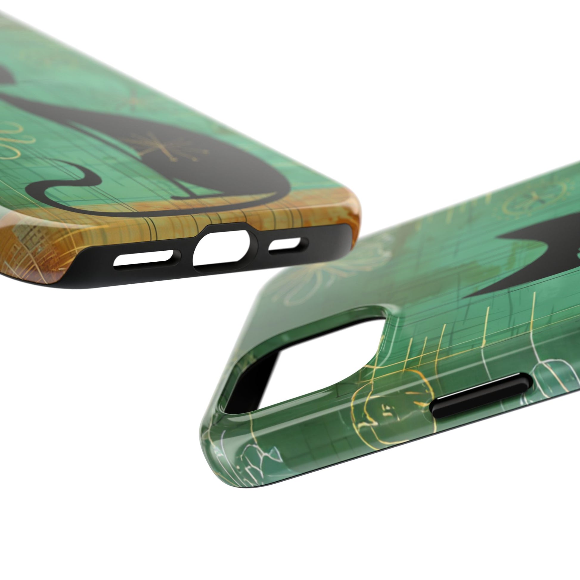 Mid-Century Modern Phone Case-Case, Mid Mod iPhone Case, Atomic Cats iPhone Case, Retro Chic Smartphone Cover, Unique Phone Case