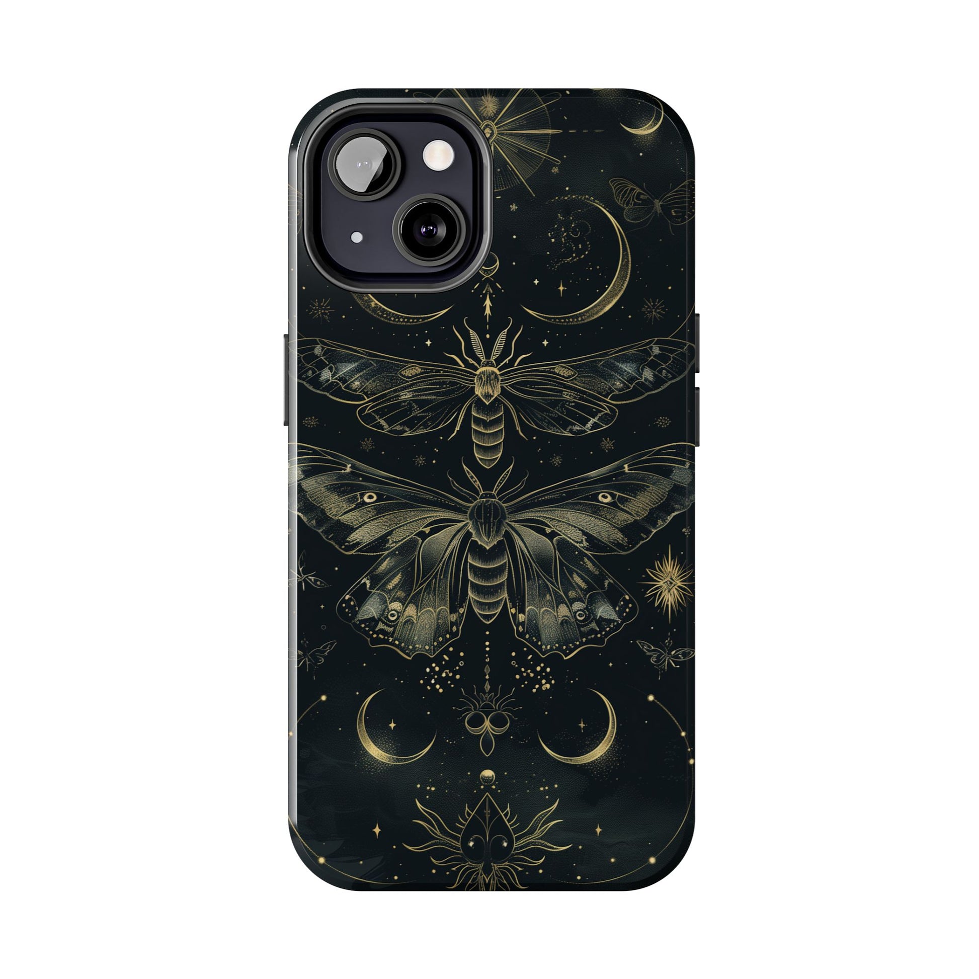 C Dark Academia Mystical Phone Case, Mystical Moth Phone Case, Vintage Magic Witchcraft iPhone Cover, Esoteric Nature Art, iPhone 15 Pro Max