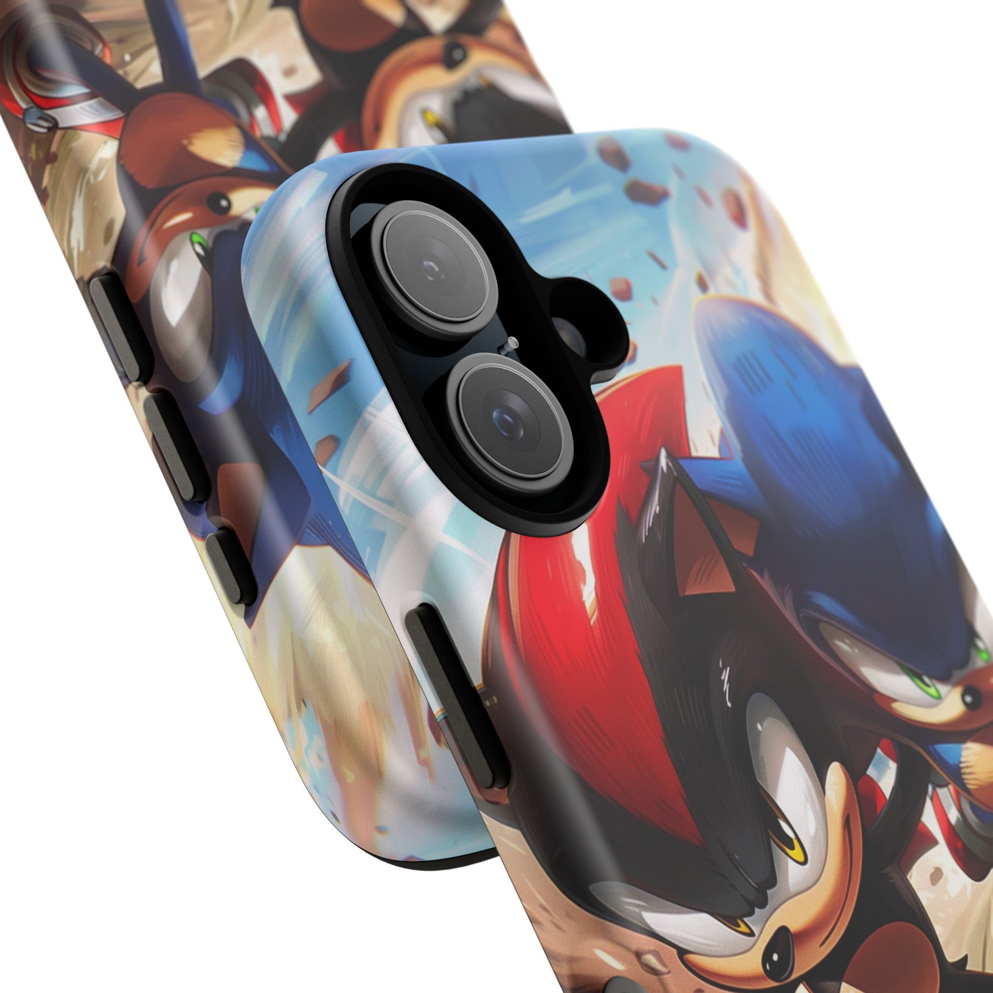 Sonic and Shadow Phone Case, Sonic and Shadow, Tough Android Case, Fun Video Game Phone Case, Retro Game Case, SEGA Video Game Android Case