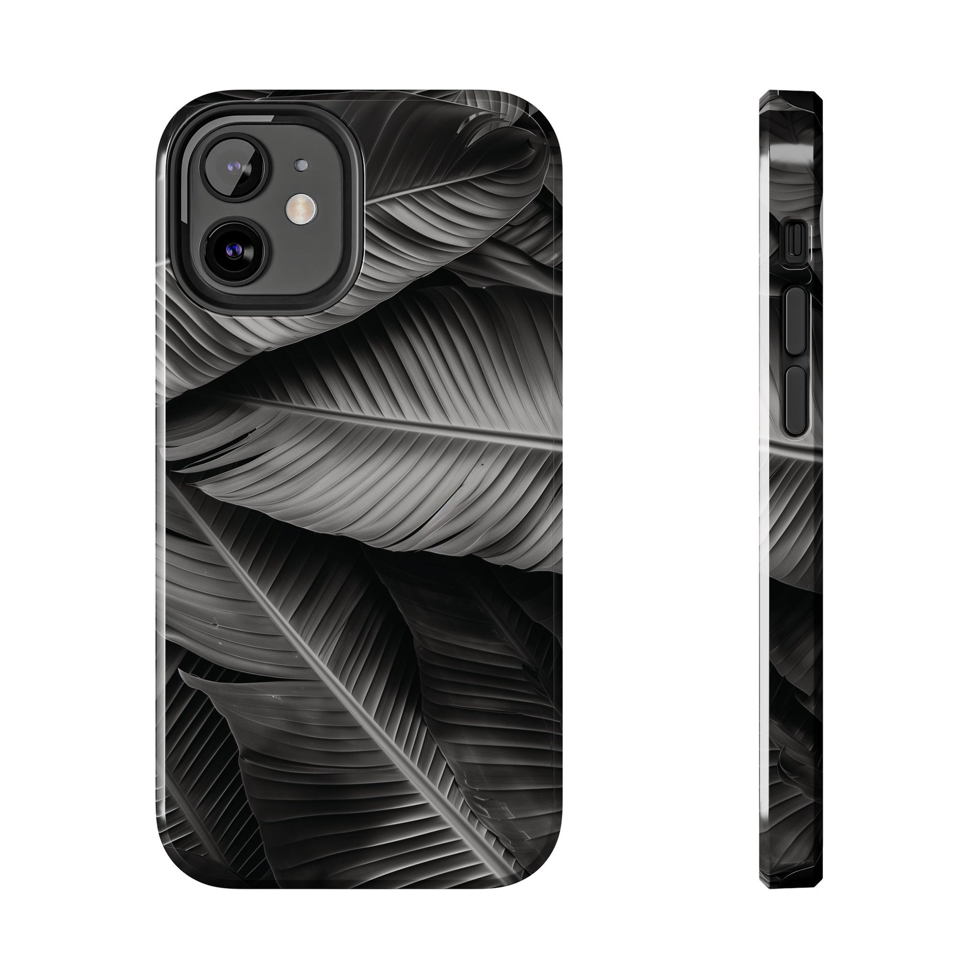 Custom Palm Leaf Phone Case, Palm Tree Phone Case, Tropical Leaf Design, Summer iPhone Cover, Black and White iPhone Case, iPhone 15 Pro Max