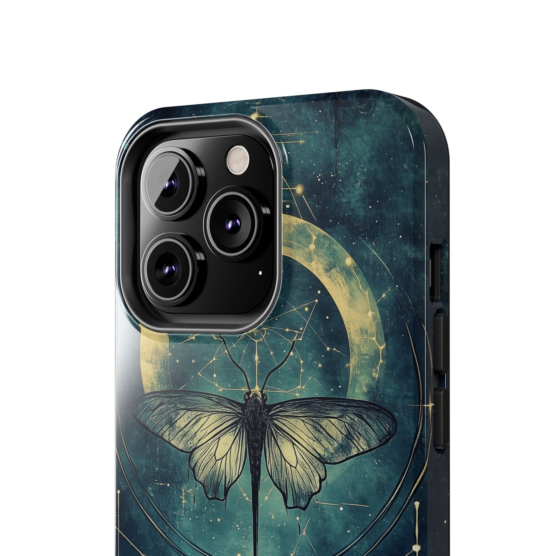 Celestial Dark Academia Phone Case, Magical Moth Vintage  Witchcraft iPhone Cover, Esoteric Nature Art, iPhone 15 Pro Max, iPhone 14 Pro