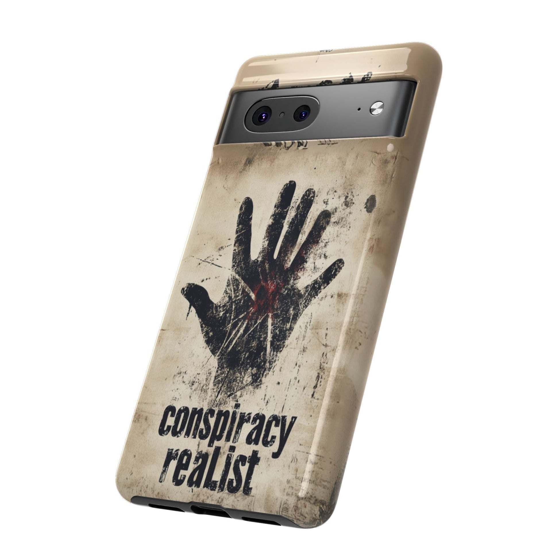 Conspiracy Theories Paranormal Mystery UFO X-Files Inspired Ghostly Hand Conspiracy Realist Cryptid iPhone 13 14 15 16 Pro Max Galaxy Pixel