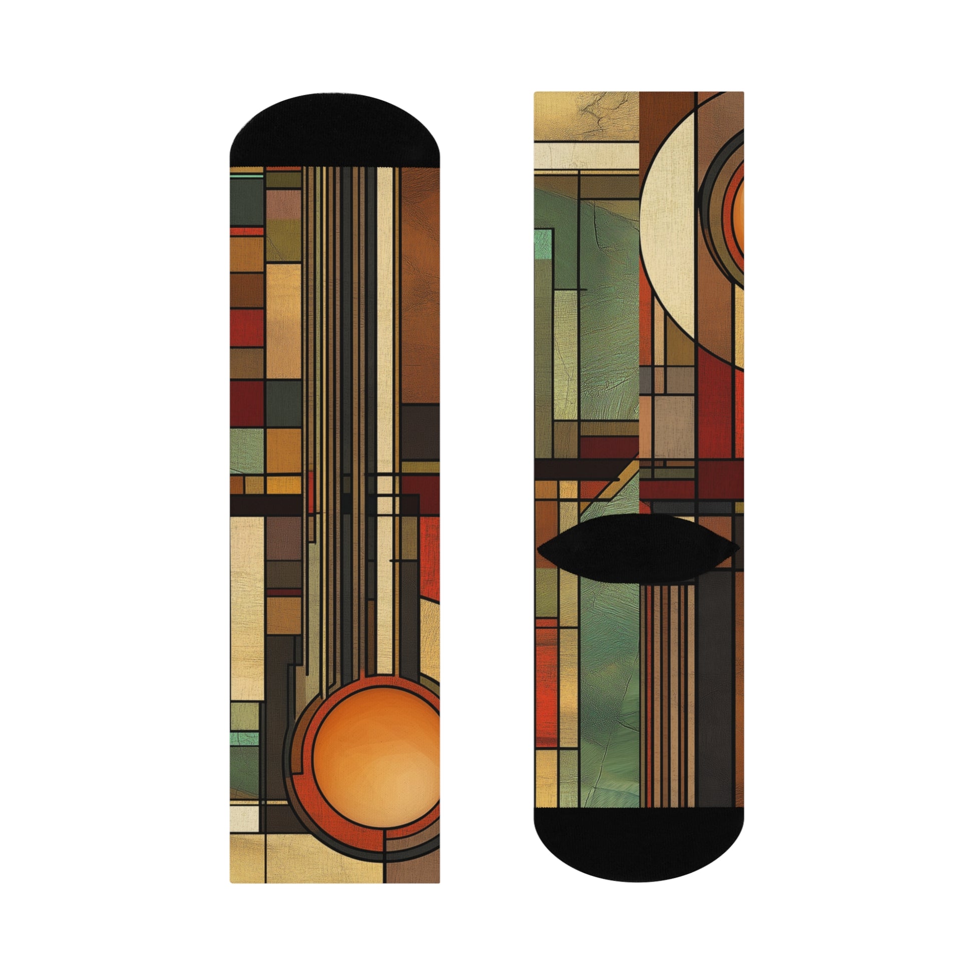 Art Deco Mid Century Modern Prairie Style Socks