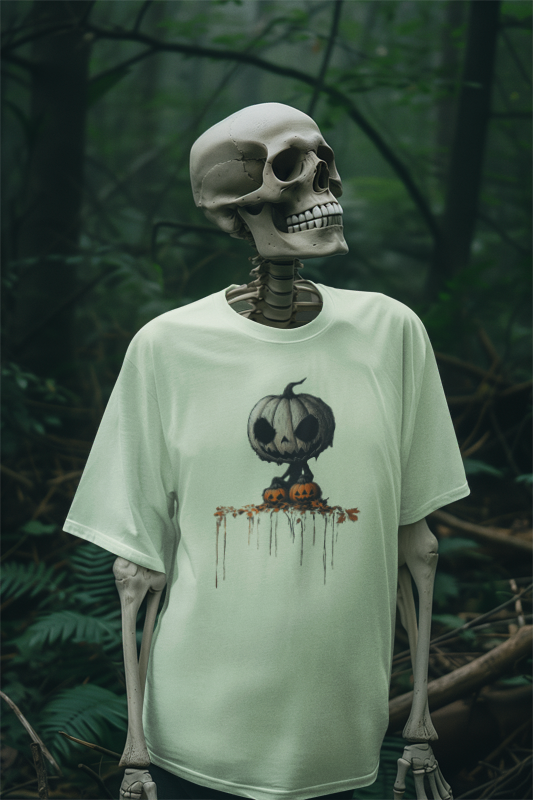 Halloween Spirit Graphic Tee Chillin' with the Pumpkin King