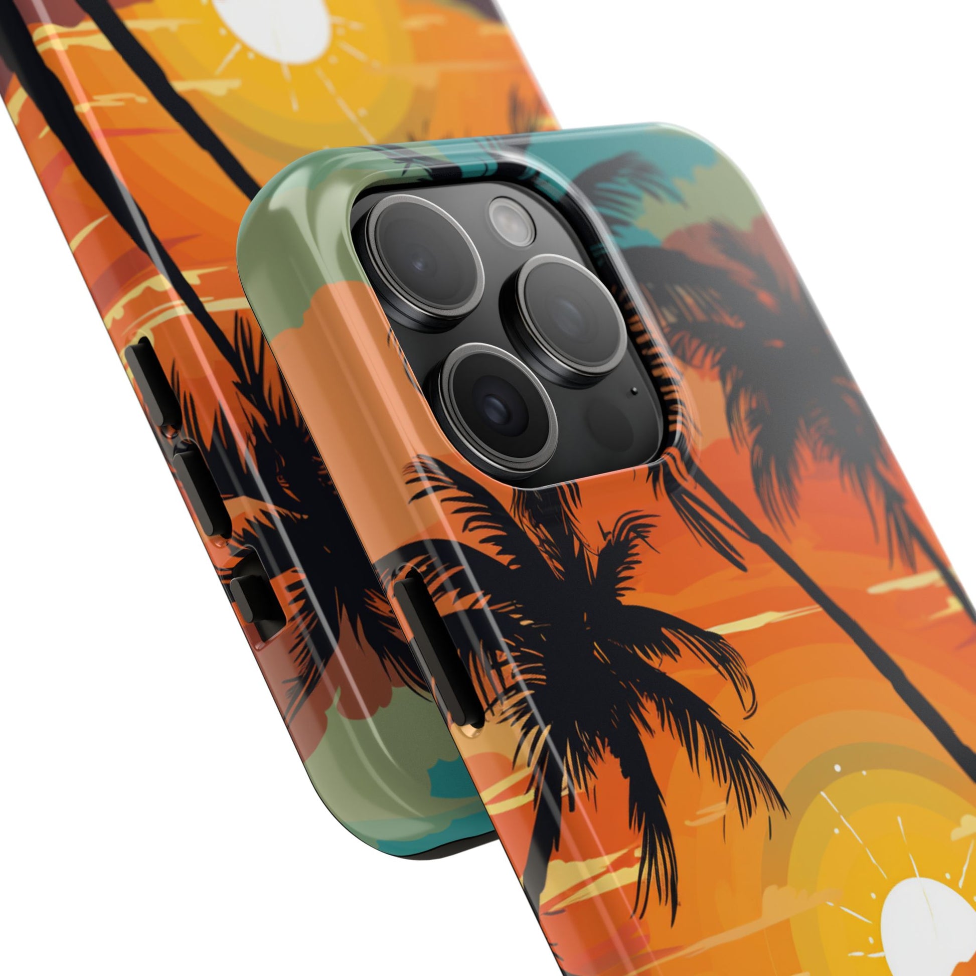 Palm Trees and Sunsets Tough iPhone Cases