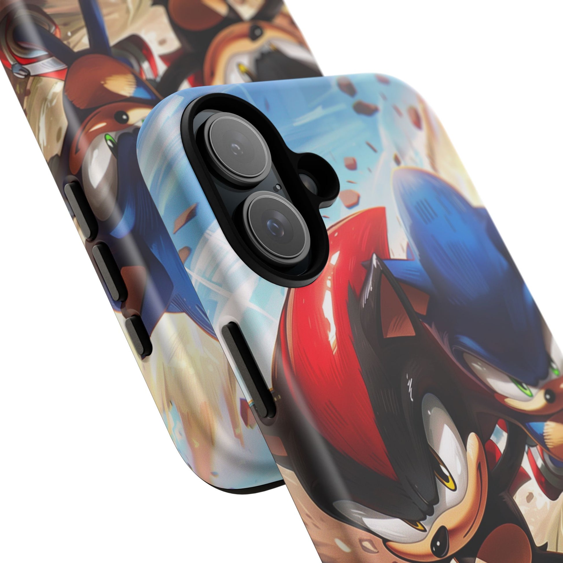 Sonic and Shadow Phone Case, Sonic and Shadow, Tough Android Case, Fun Video Game Phone Case, Retro Game Case, SEGA Video Game Android Case