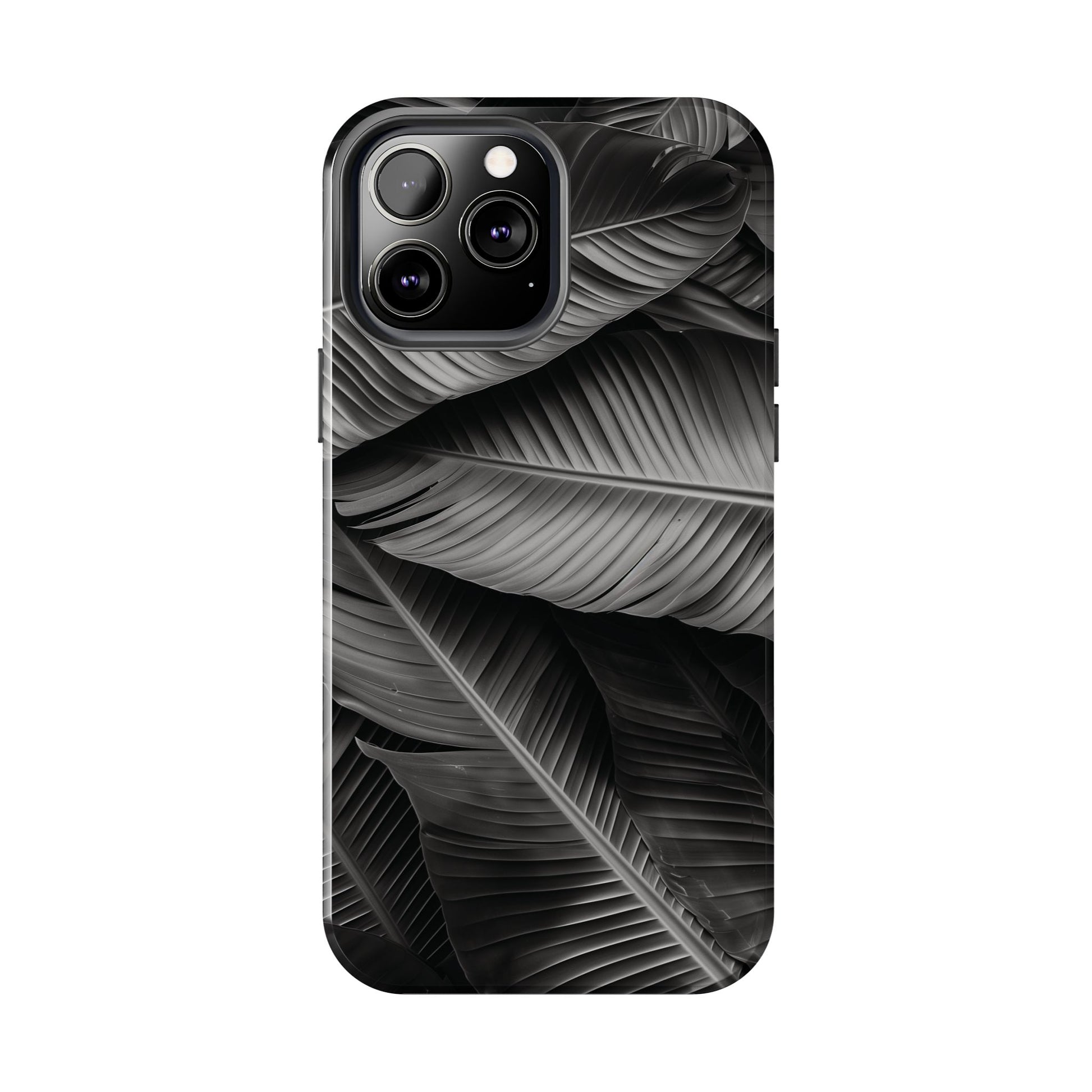 Custom Palm Leaf Phone Case, Palm Tree Phone Case, Tropical Leaf Design, Summer iPhone Cover, Black and White iPhone Case, iPhone 15 Pro Max