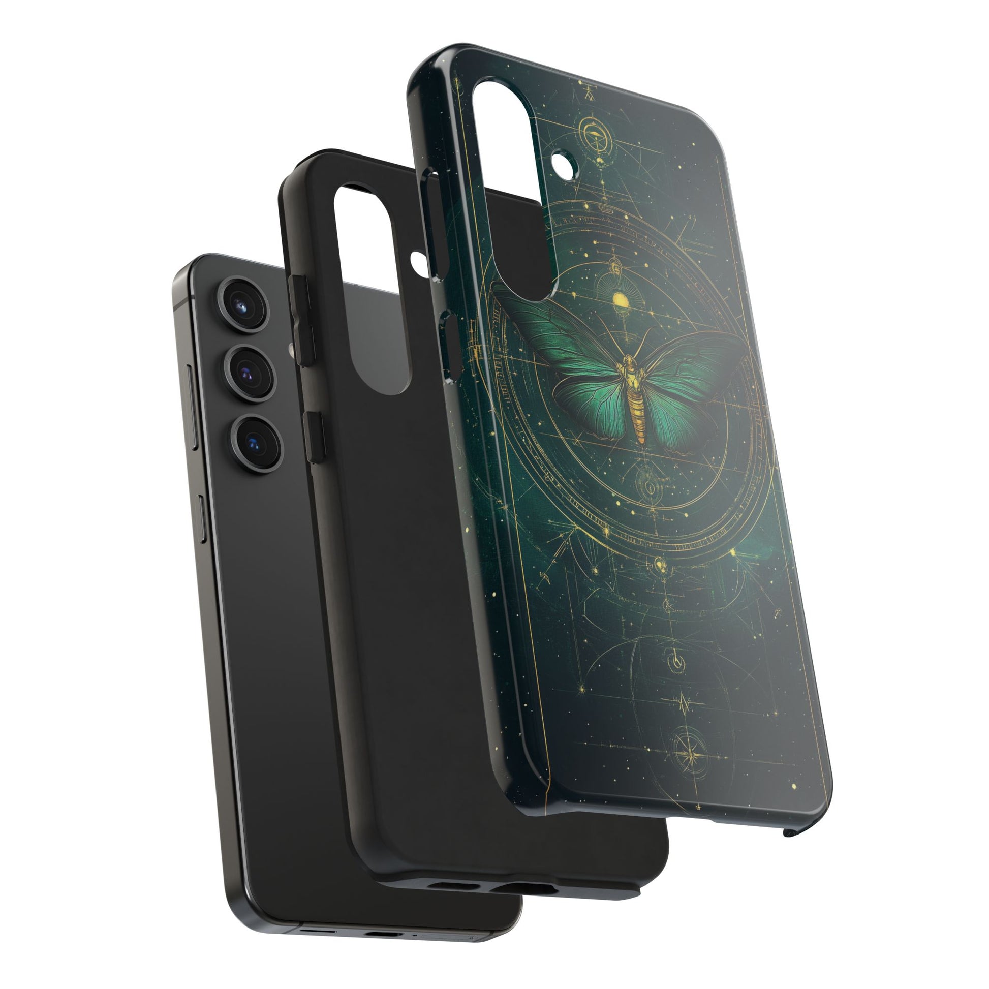 Celestial Dark Academia Phone Case, Magical Moth Vintage  Witchcraft iPhone Cover, Esoteric Nature Art, iPhone 15 Pro Max, iPhone 14 Pro