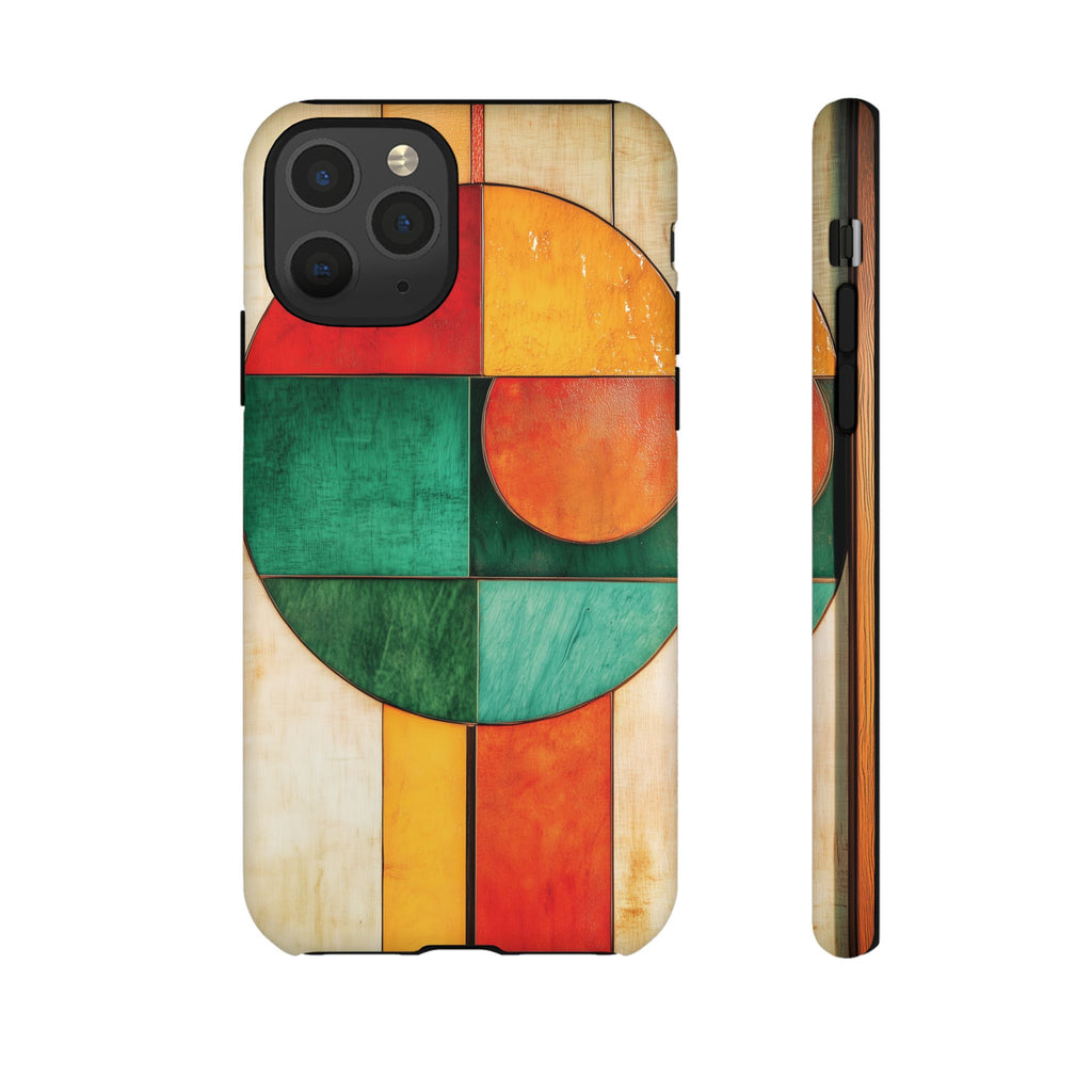 Circles Frank Lloyd Wright Usonian Prairie Phone Case Geometric Stained Glass Art Deco Marble Gold 13 14 15 16 iPhone Pro Max Galaxy Pixel