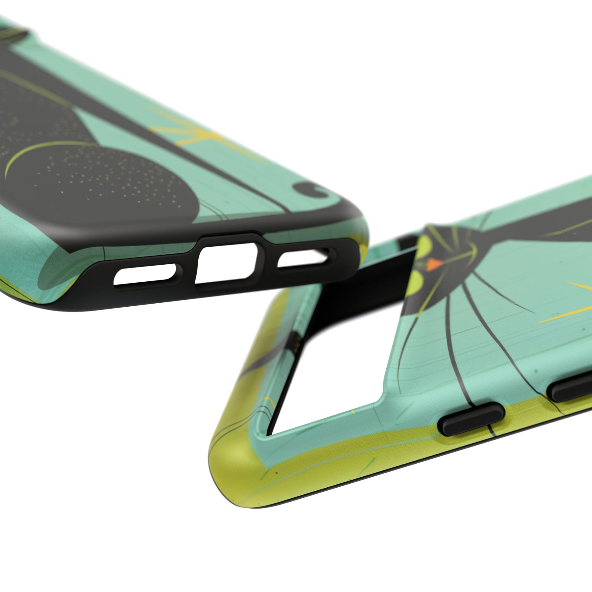 Mid-Century Modern Phone Case, Mid Mod Android Case, Atomic Cats Android Case, Retro Chic Smartphone Cover, Unique Artistic Phone Accessory