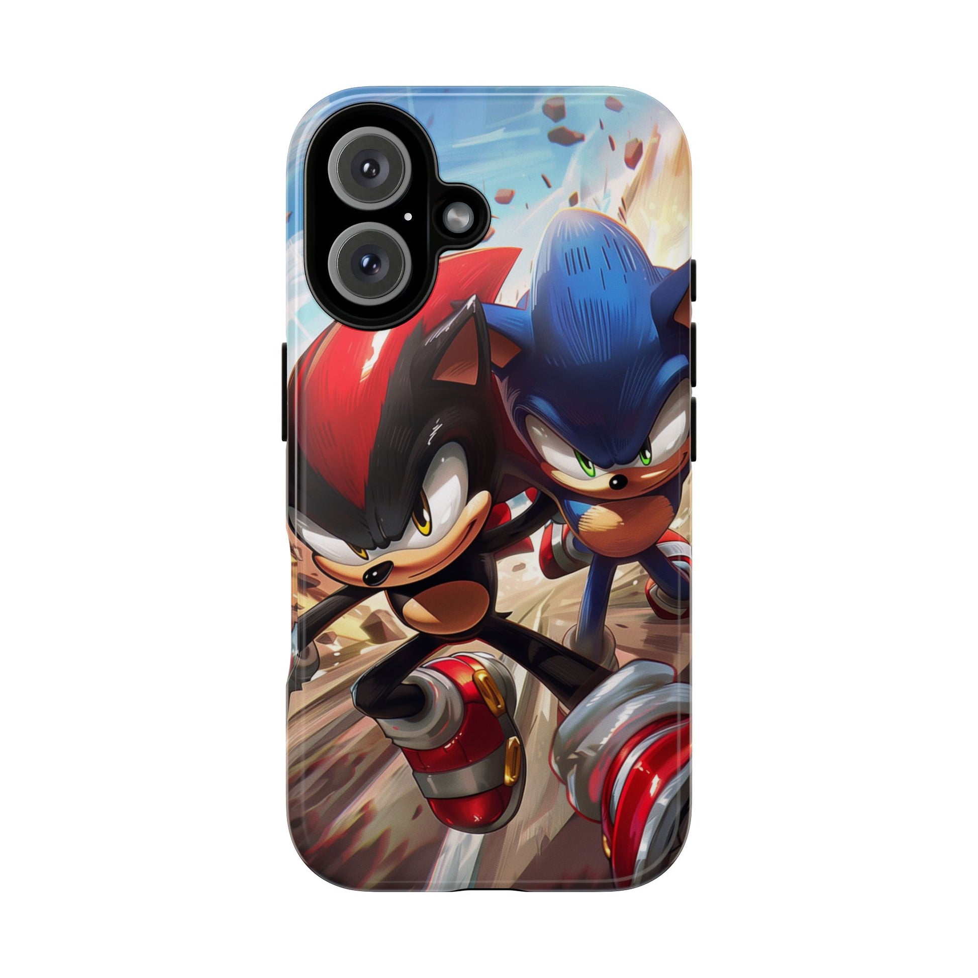 Sonic and Shadow Phone Case, Sonic and Shadow, Tough Android Case, Fun Video Game Phone Case, Retro Game Case, SEGA Video Game Android Case