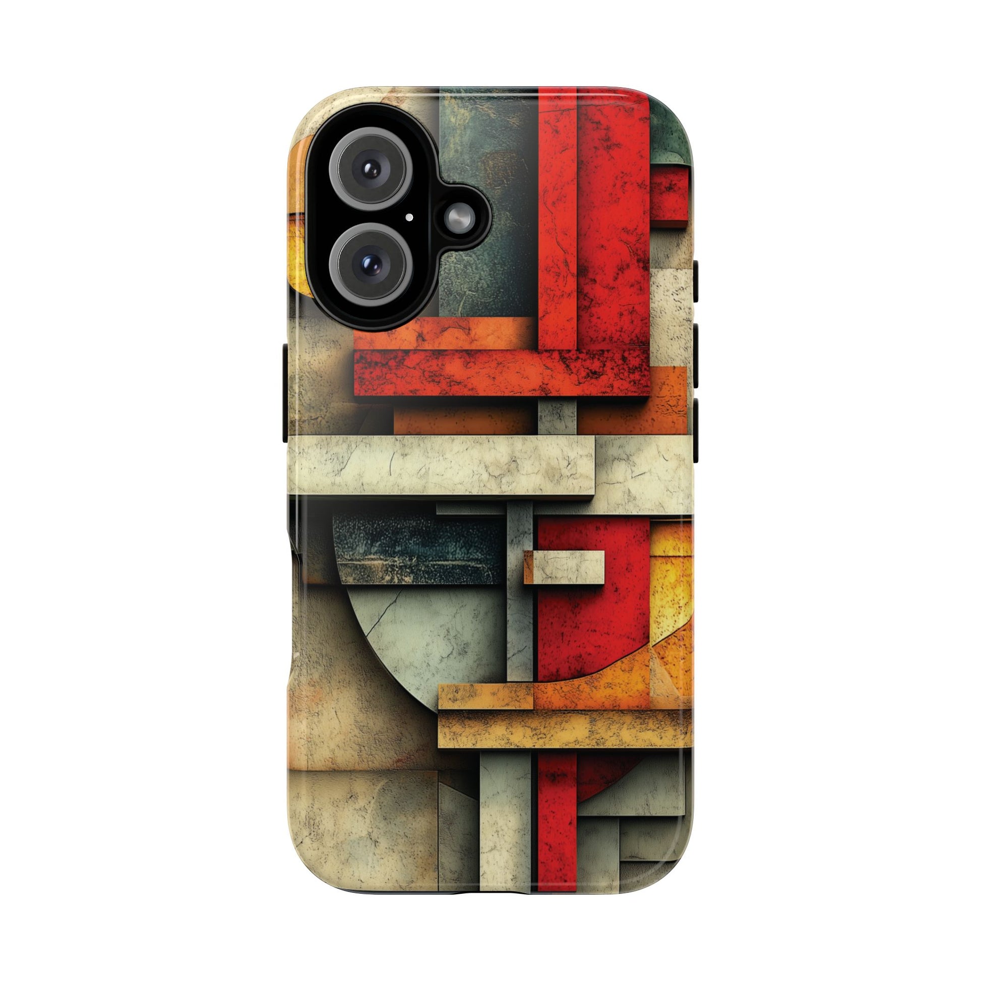 Red Prairie Style Frank Lloyd Wright Usonian Phone Case Geometric Stained Glass Art Deco Marble Gold 13 14 15 16 iPhone Pro Max Galaxy Pixel