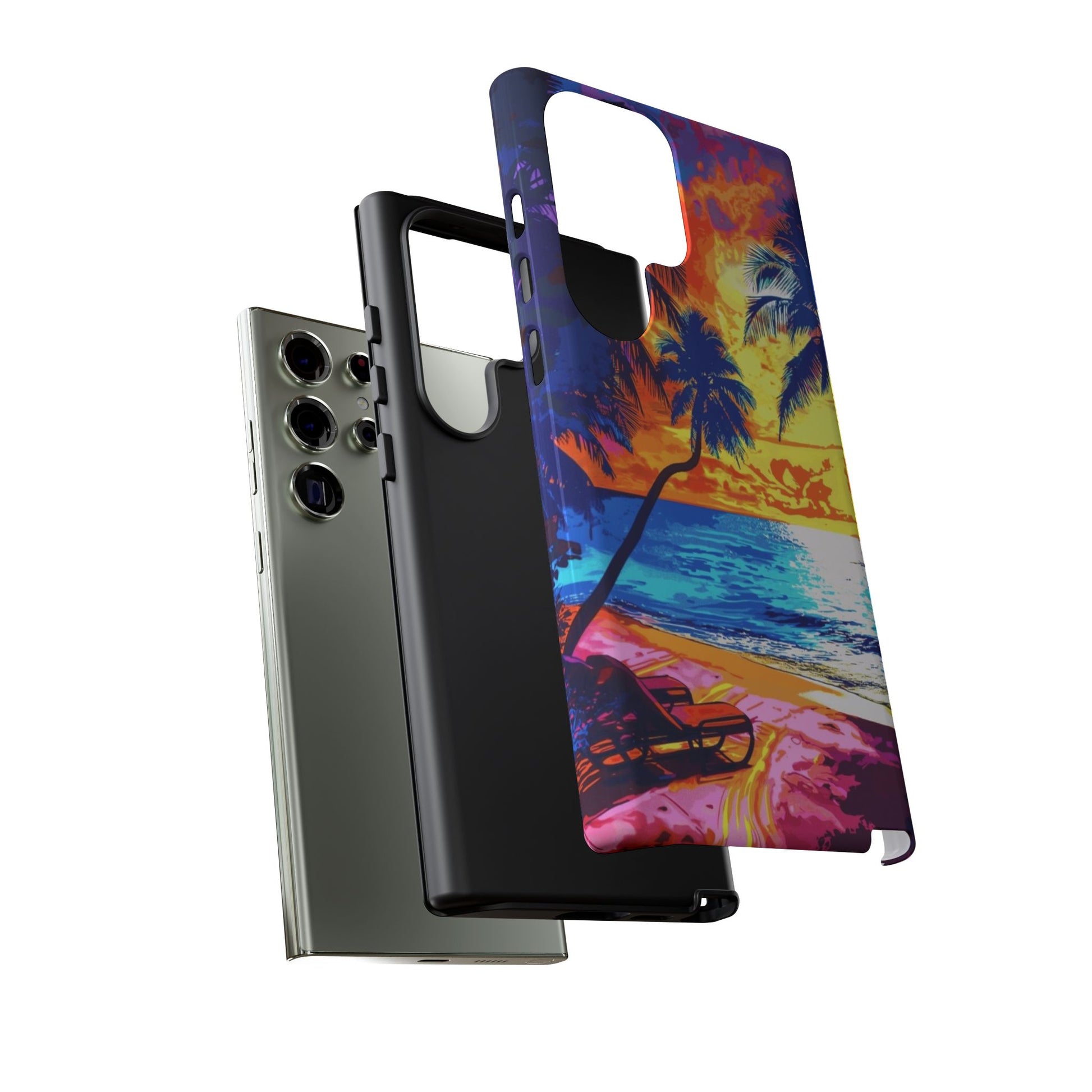 Sunset Bliss: Lisa Frank Style Android Phone Case