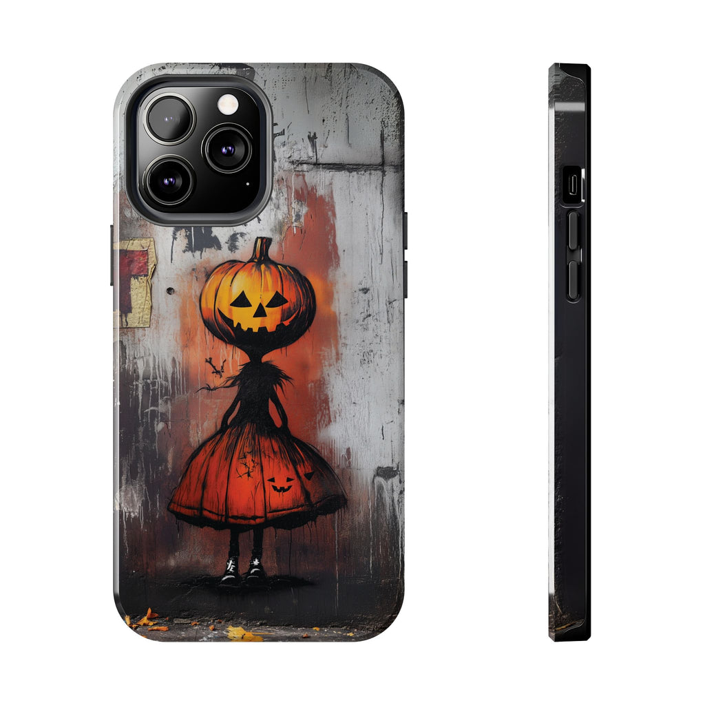 Halloween Pumpkin Wednesday Fall Artistic Gothic Dark Academia Street Art Urban Graffiti Phone Case Street iPhone 15 Pro Max Samsung Galaxy