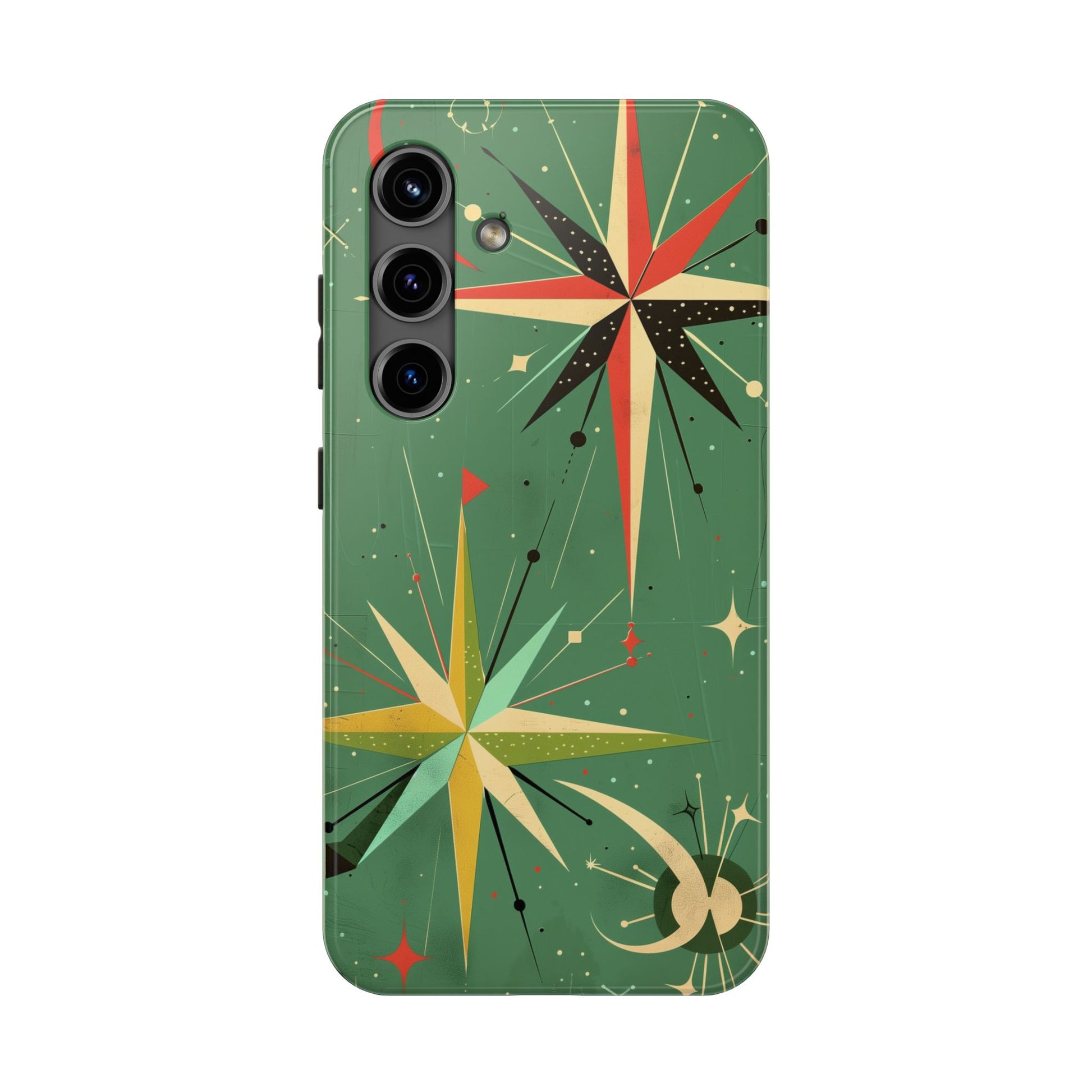 Mid Century Modern Star Design Phone Case, Earth Tone Colors, Retro Style Smartphone Cover, Vintage Phone Case, iPhone 14 Case, Apple iPhone