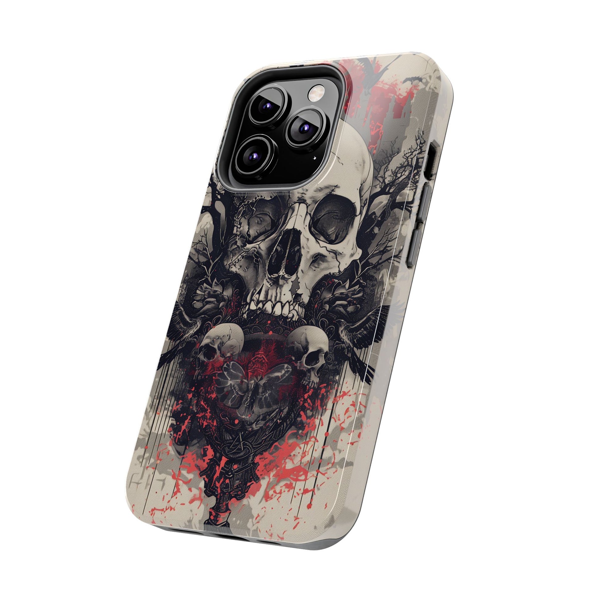 Gothic Art Phone Case Skulls and Crows, Moth Phone Case, Moon and Tarot Phone Case, Halloween Spooky Season, Dark Academia iPhone 15 Pro Max