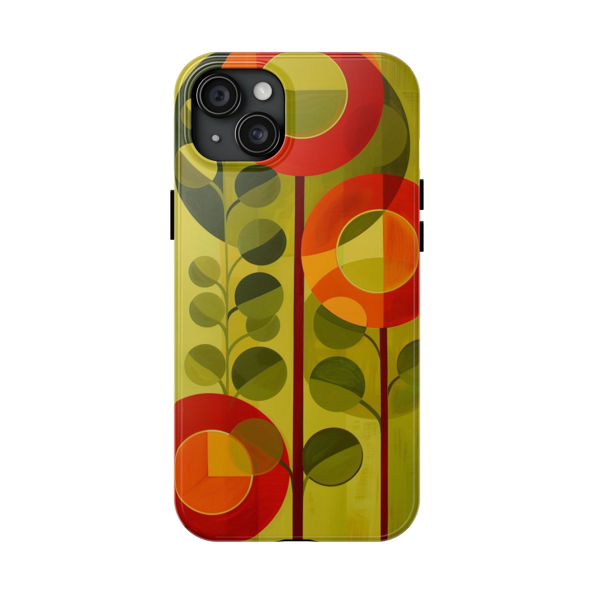 Atomic Flower Phone Case, Mid-Mod Phone Case, Artwork iPhone Case, Unique Floral Pattern Phone Case, Art Deco, Minimalist, Tough Iphone Case