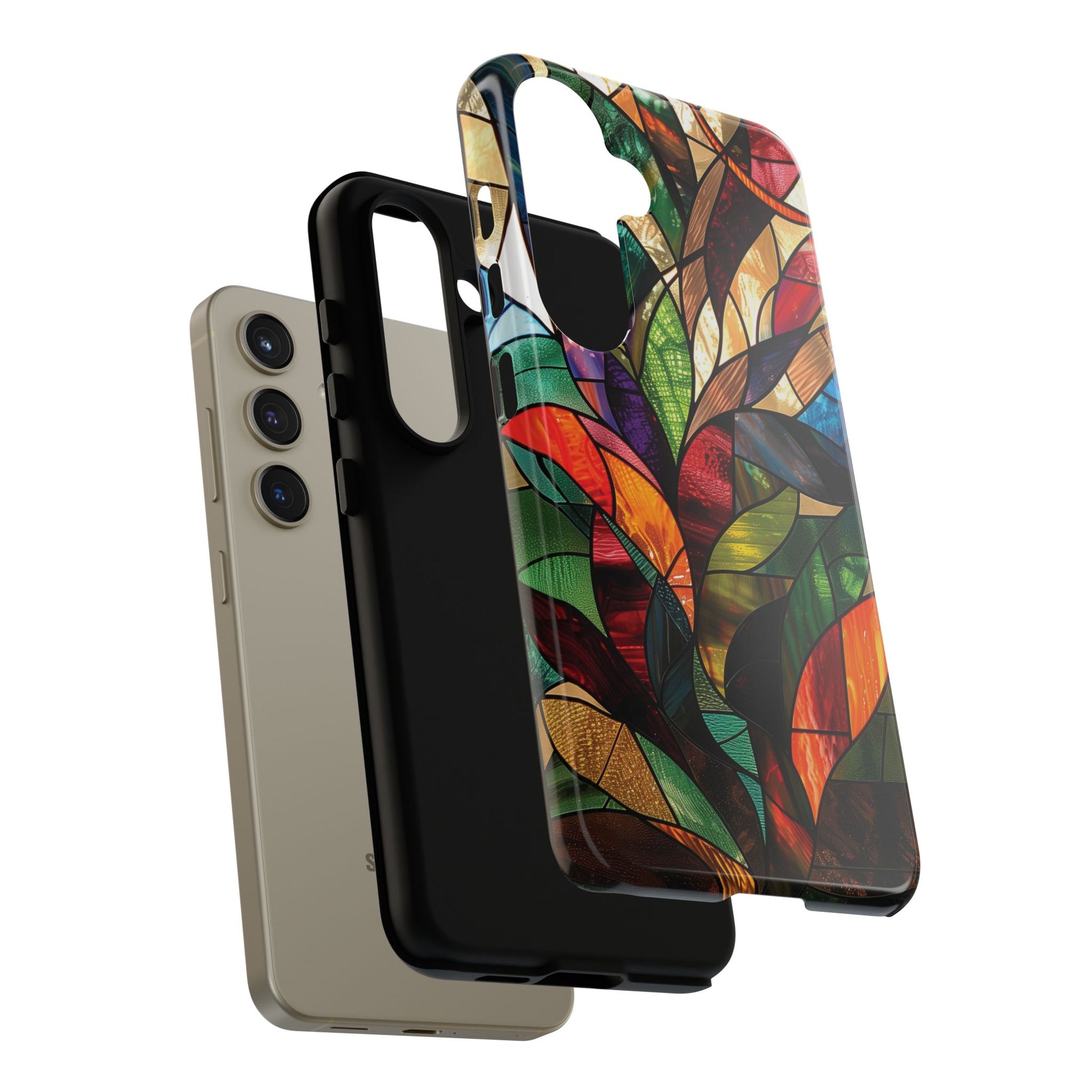 Frank Lloyd Wright Inspired Stained Glass Phone Case Mid Mod Geometric Artistic Architectural Design Art Deco iphone 13 14 15 16 Pro Max