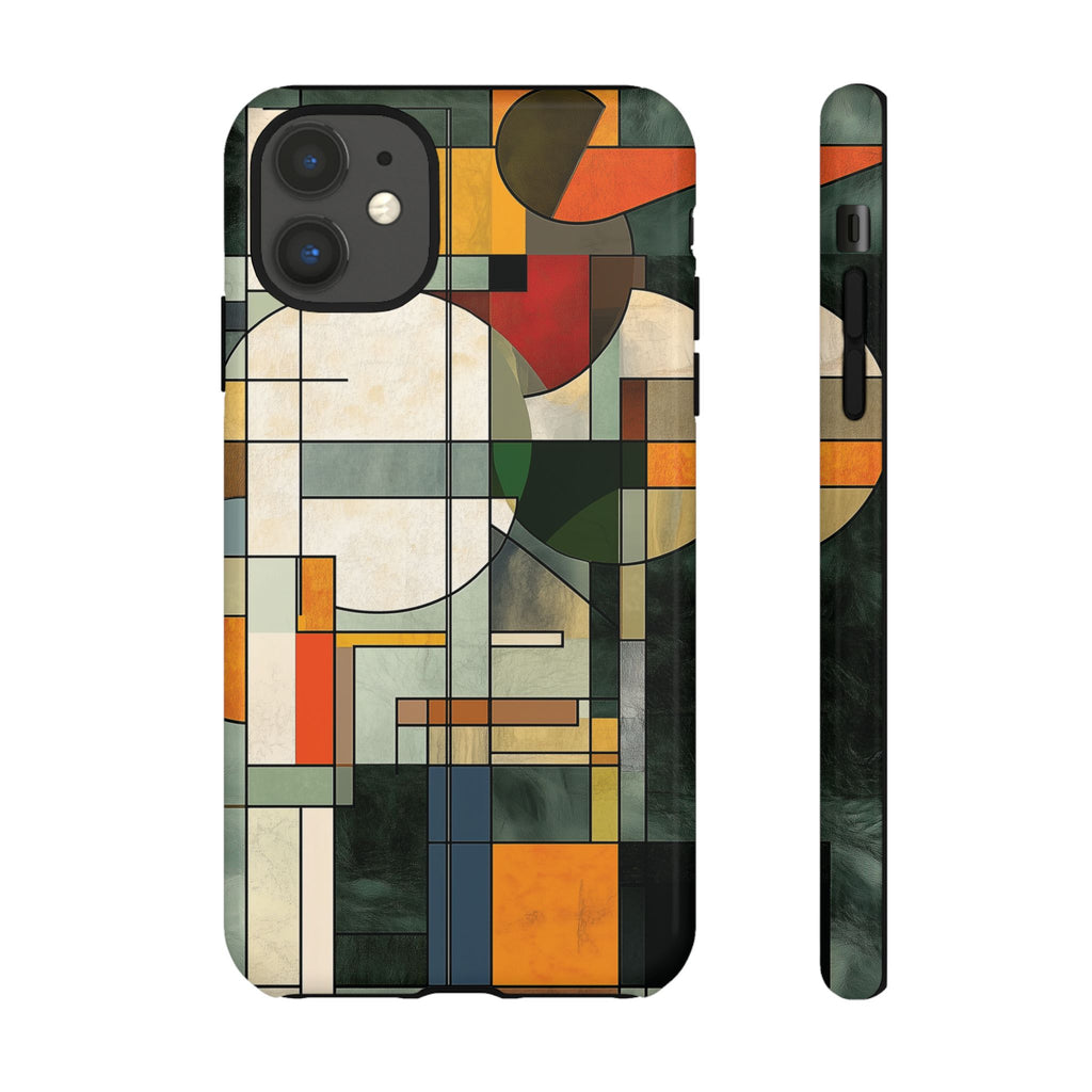Prairie Style Frank Lloyd Wright Usonian Phone Case Geometric Stained Glass Art Deco Marble Gold 13 14 15 16 iPhone Pro Max Galaxy Pixel