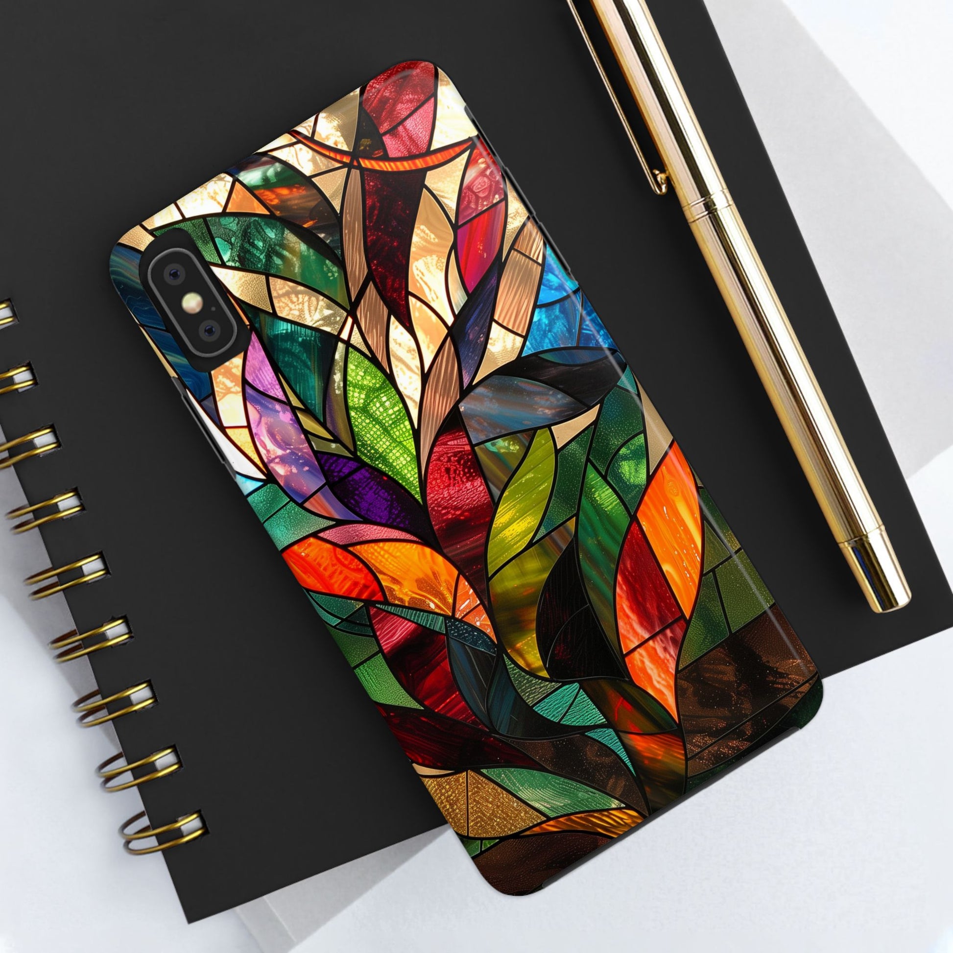 Frank Lloyd Wright Inspired Stained Glass Phone Case, Artistic iPhone Case, Architectural Design, Art Deco iphone Case, iphone 15 pro max