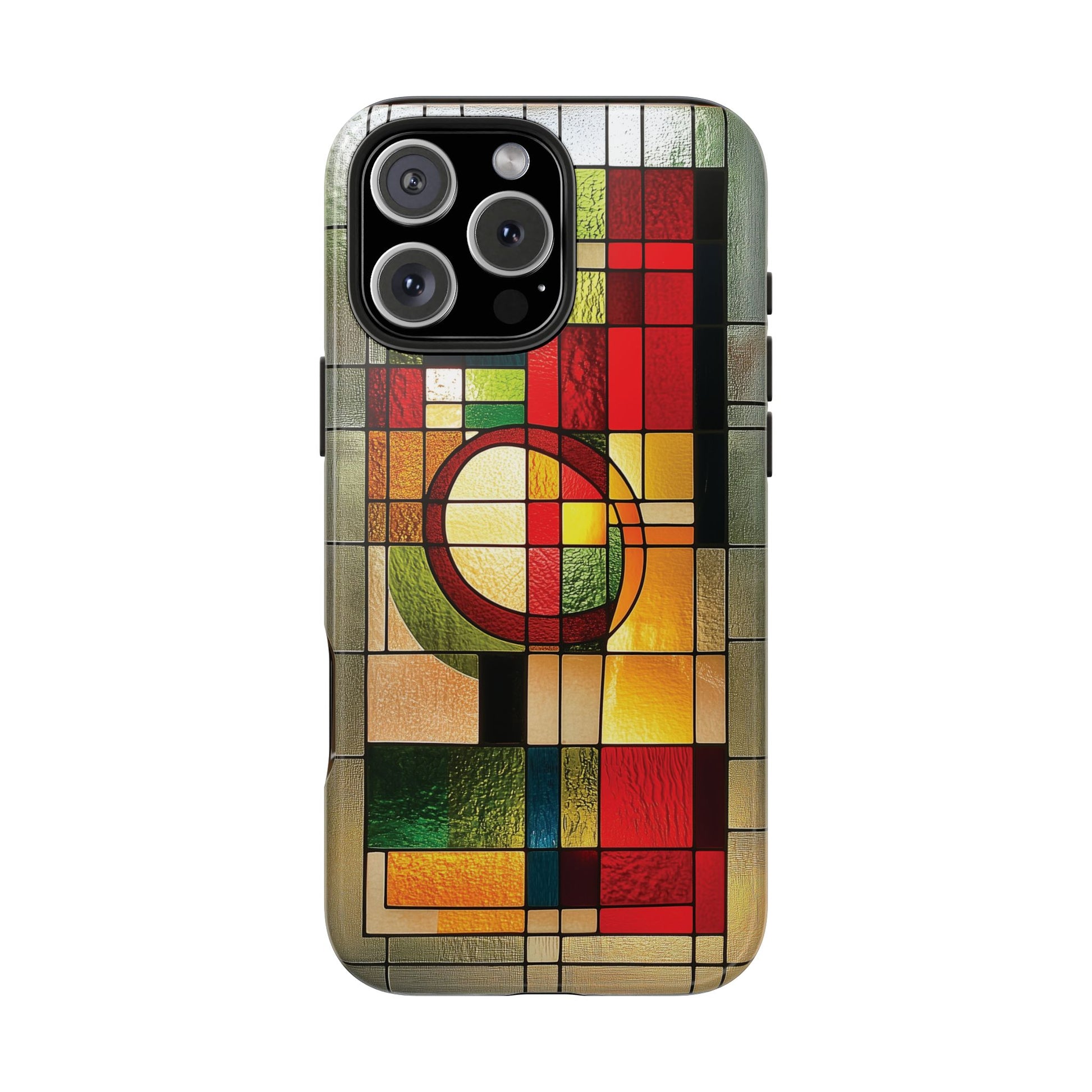 Realistic Stained Glass Phone Case Artistic iPhone Case Architectural Design, Art Deco iphone Case, iPhone 15 Pro Max Samsung Galaxy S23