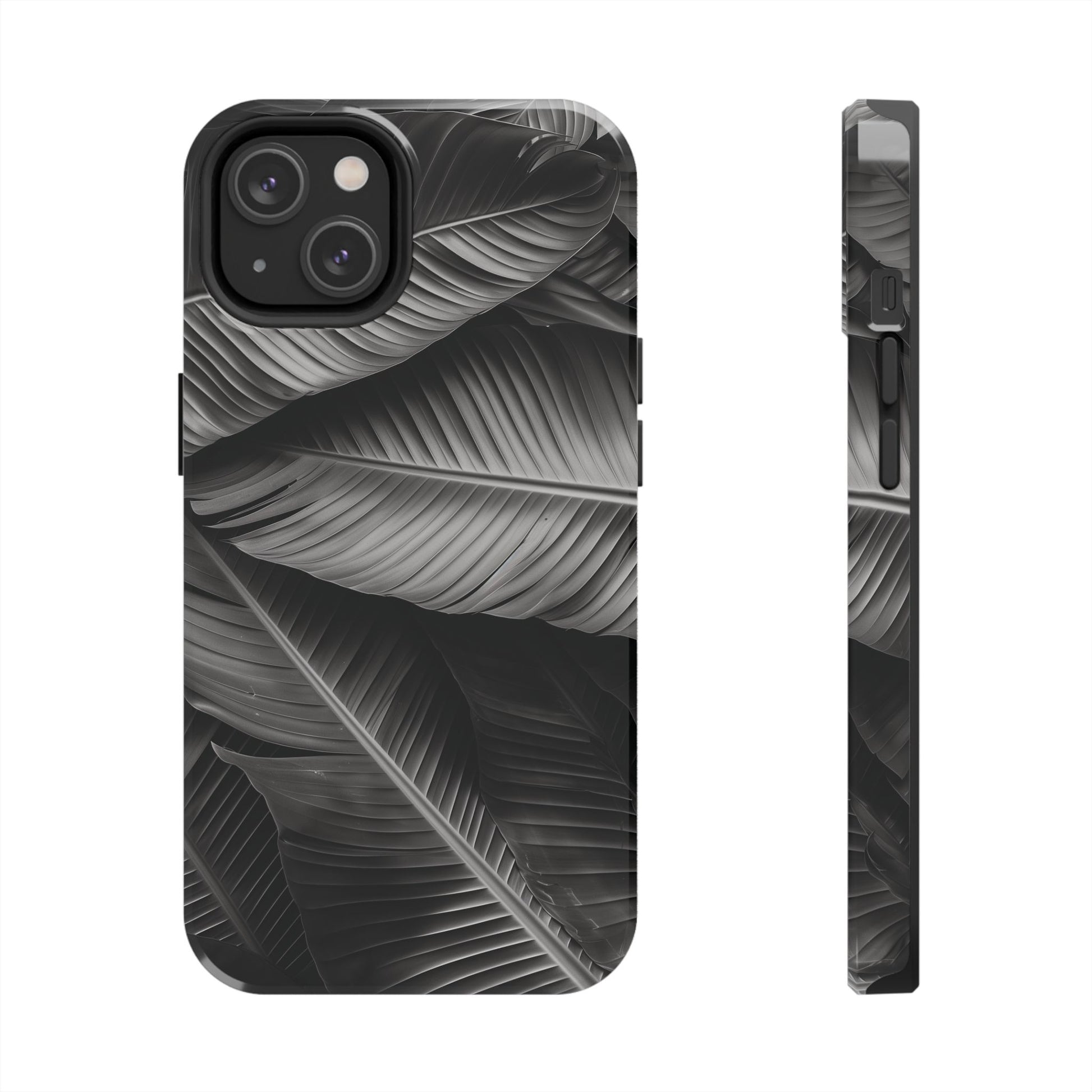 Custom Palm Leaf Phone Case, Palm Tree Phone Case, Tropical Leaf Design, Summer iPhone Cover, Black and White iPhone Case, iPhone 15 Pro Max