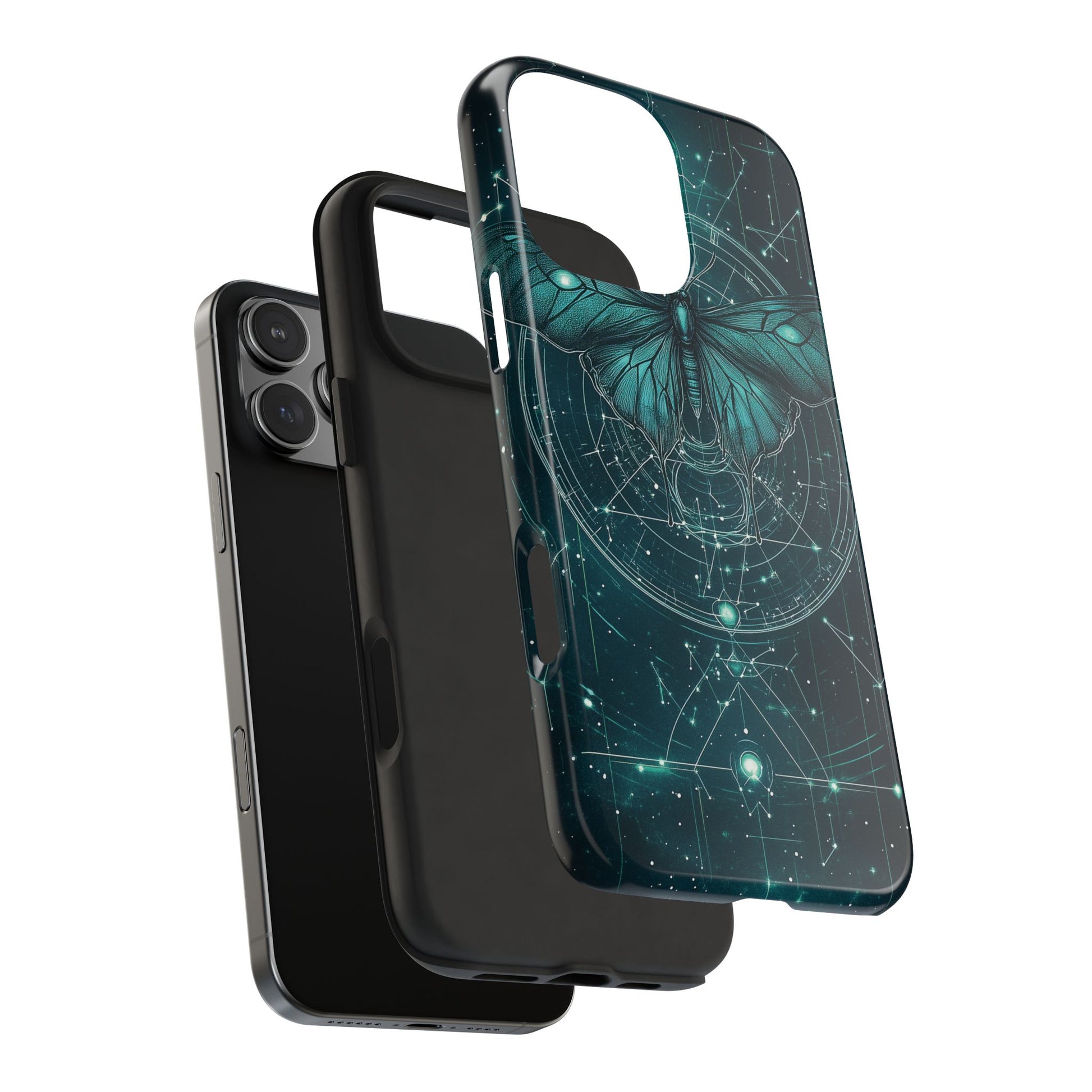 Celestial Dark Academia Phone Case, Magical Moth Vintage  Witchcraft iPhone Cover, Esoteric Nature Art, iPhone 15 Pro Max, iPhone 14 Pro