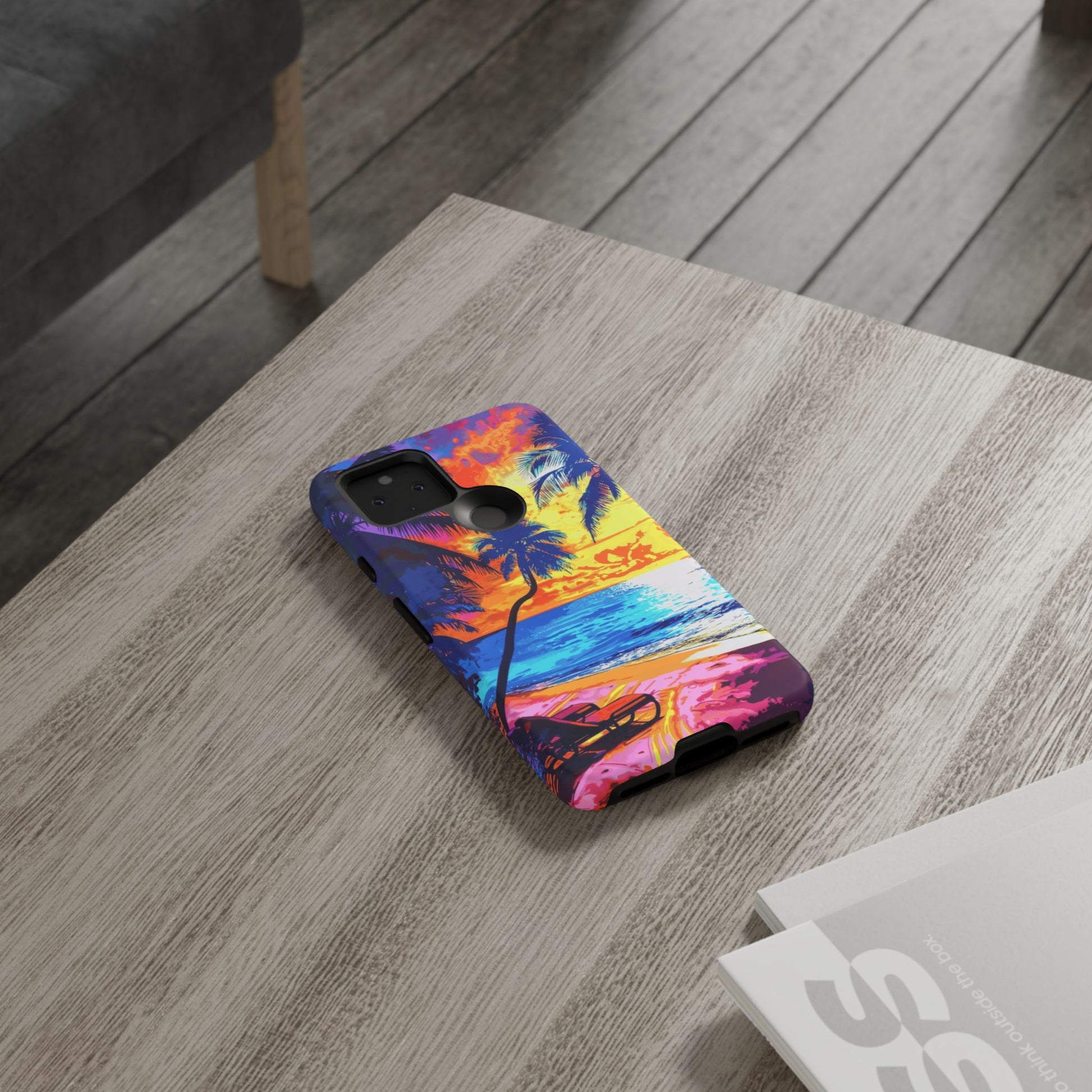 Sunset Bliss: Lisa Frank Style Android Phone Case