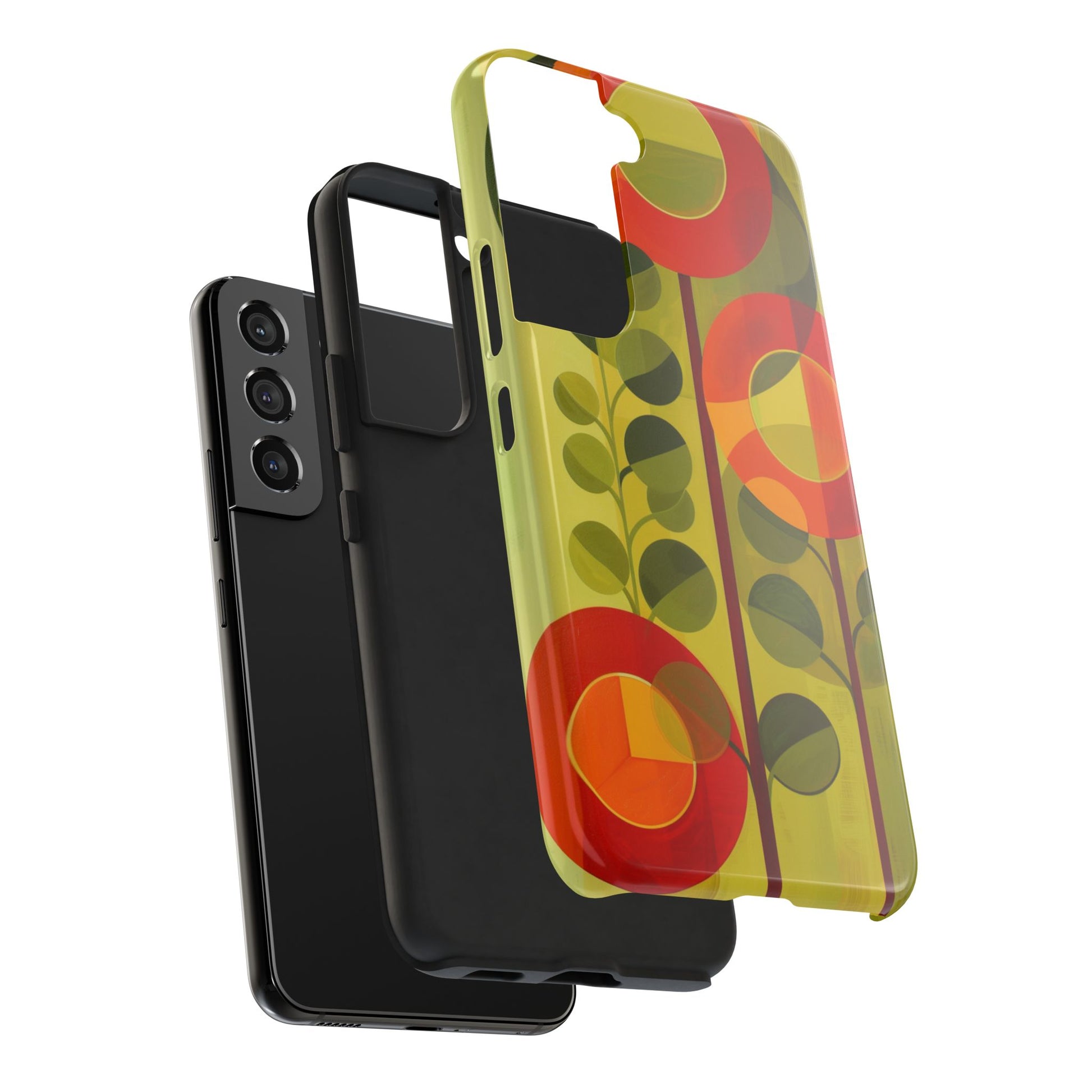 Atomic Flower Phone Case, Mid-Mod Phone Case, Artwork iPhone Case, Unique Floral Pattern Phone Case, Art Deco, Minimalist, Tough Iphone Case
