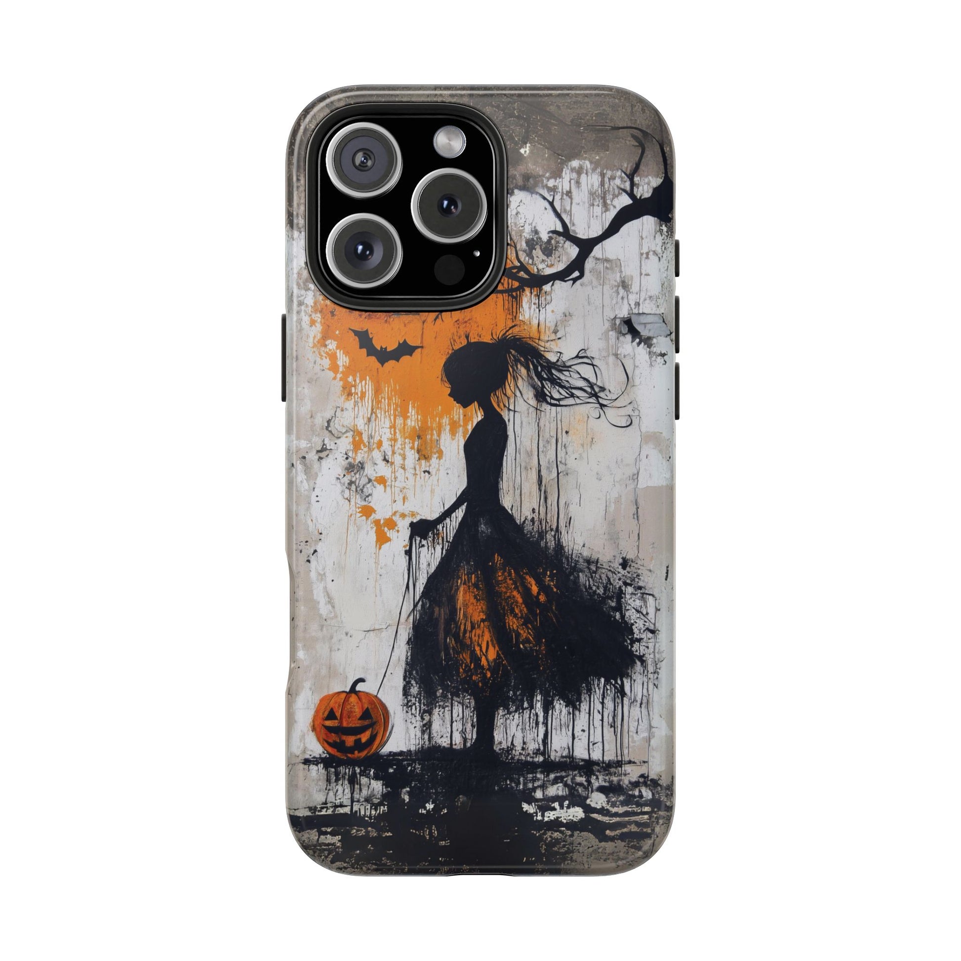 Halloween Gothic Dark Academia Street Art Fall Autumn Girl Urban Graffiti Phone Case Street iPhone 15 Pro Max Samsung Galaxy