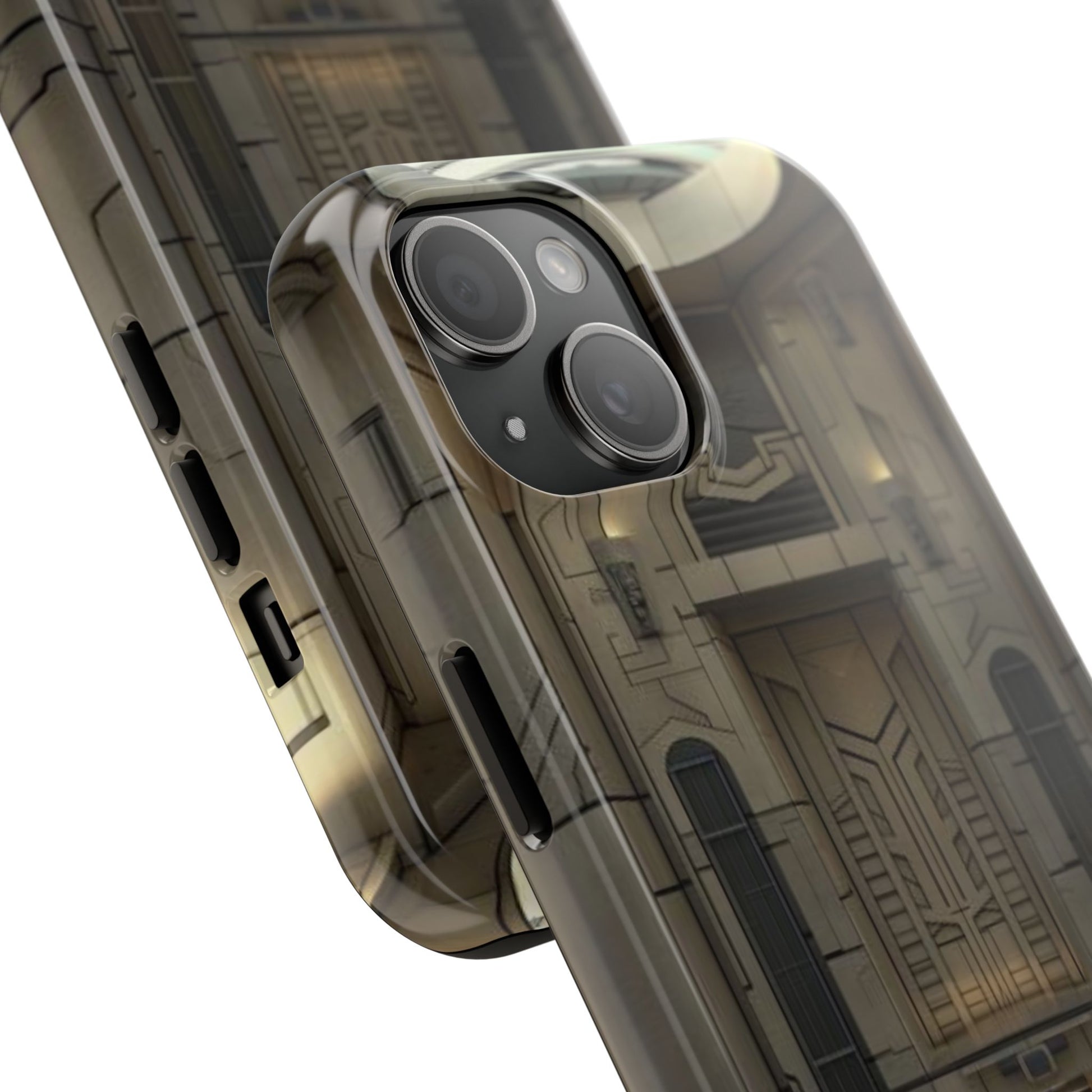 Durable Phone Case - Frank Lloyd Wright Style Room - Tough Architectural Design iPhone/Android Cover - Unique Art Deco Protection Accessory