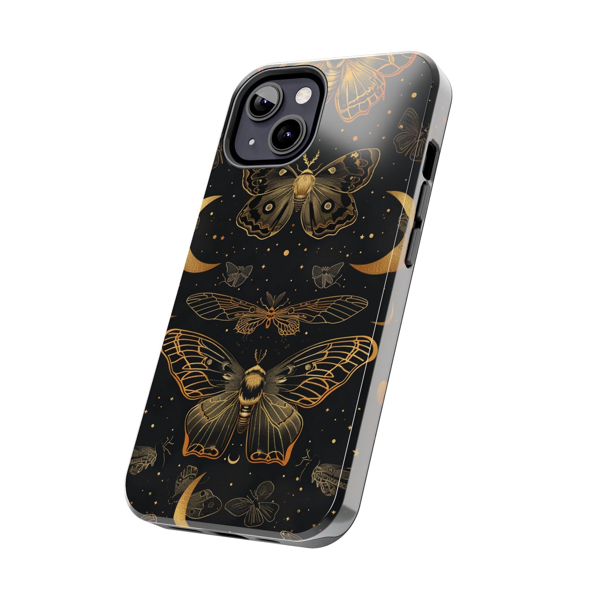 D Dark Academia Mystical Phone Case, Mystical Moth Phone Case, Vintage Magic Witchcraft iPhone Cover, Esoteric Nature Art, iPhone 15 Pro Max