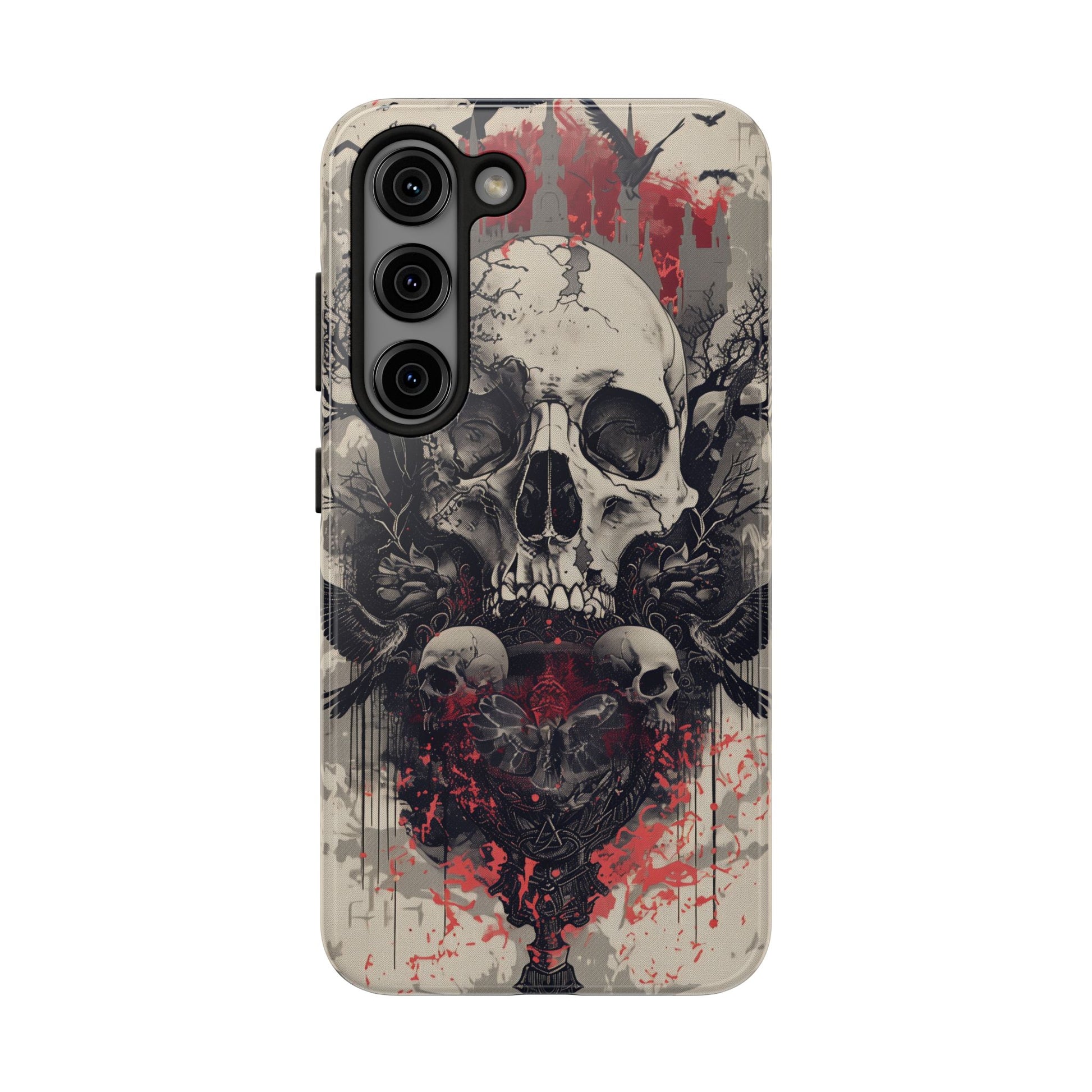 Gothic Art Phone Case Skulls and Crows, Moth Phone Case, Moon and Tarot Phone Case, Halloween Spooky Season, Dark Academia iPhone 15 Pro Max